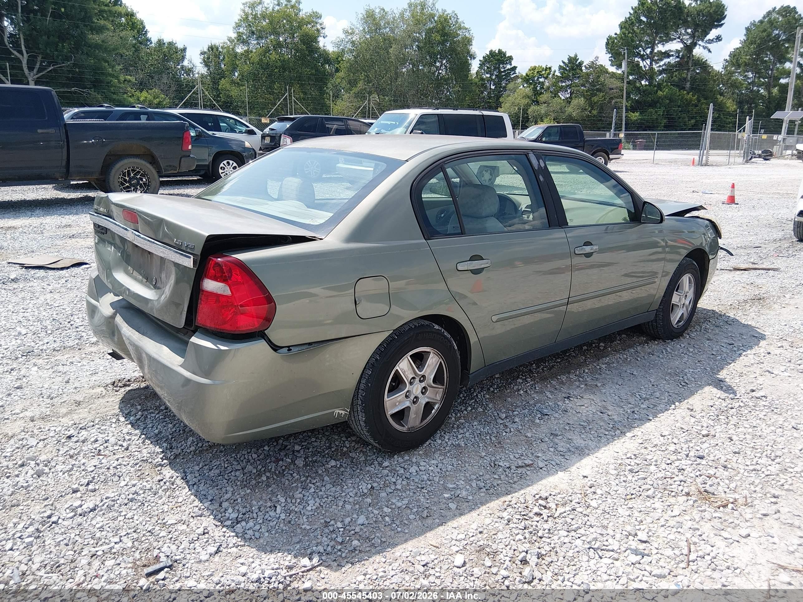 2004 Chevrolet Malibu Ls Green vin: 1G1ZT54854F107343