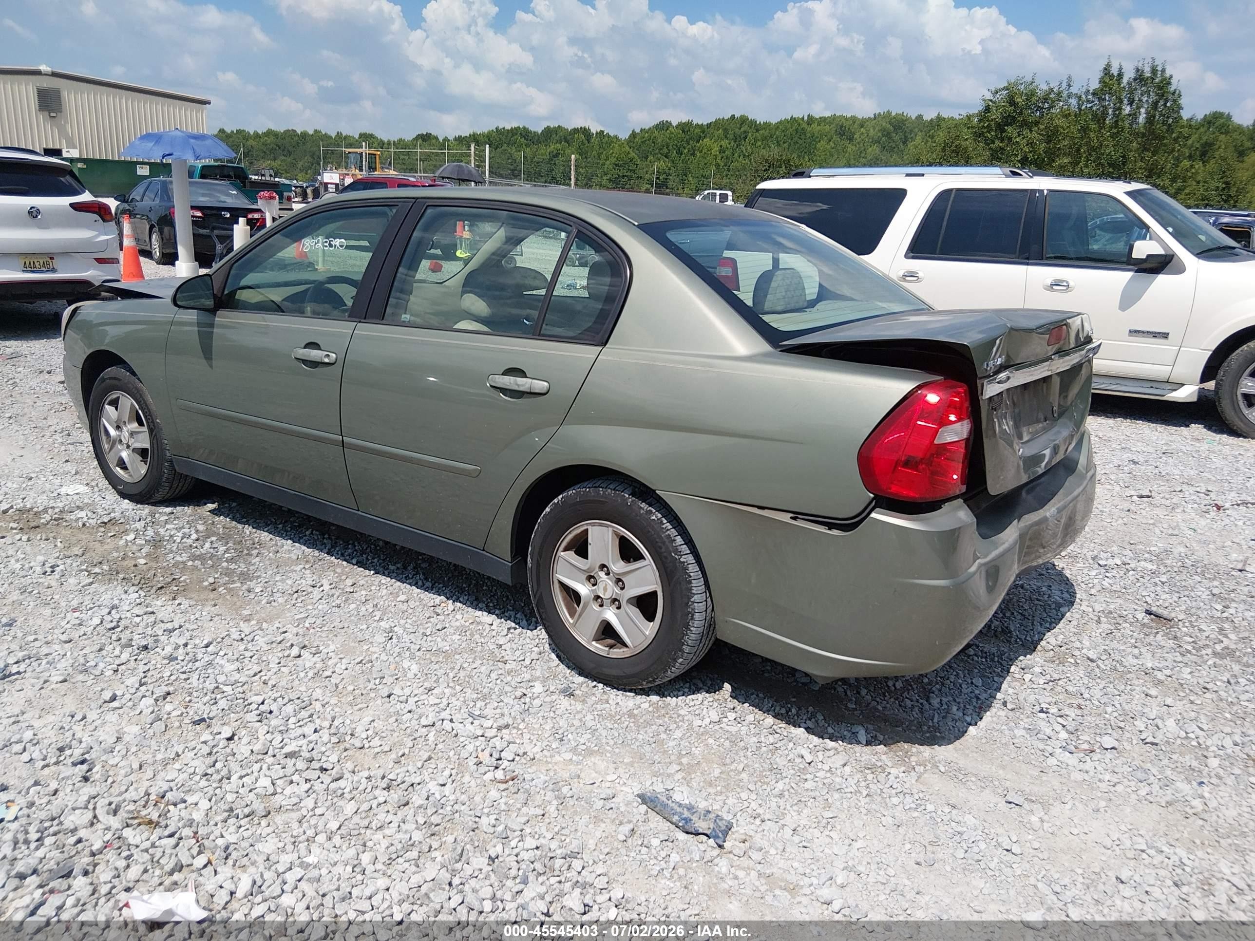 2004 Chevrolet Malibu Ls Green vin: 1G1ZT54854F107343