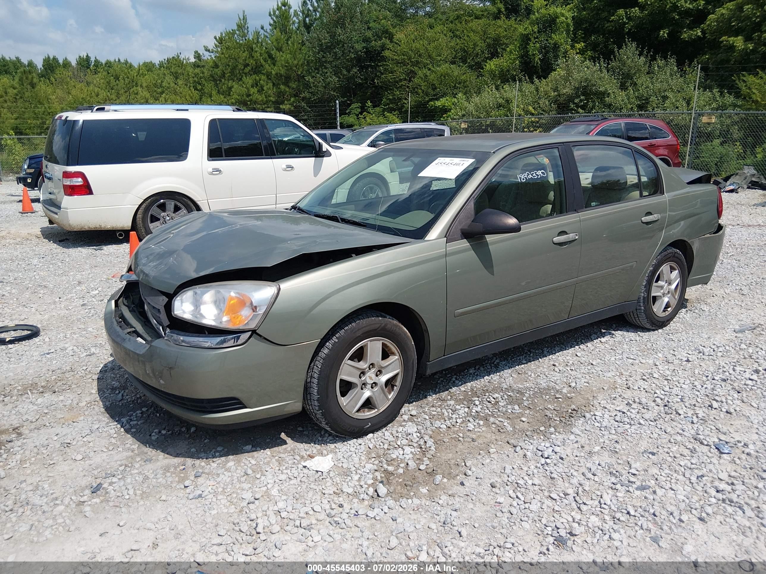 2004 Chevrolet Malibu Ls Green vin: 1G1ZT54854F107343