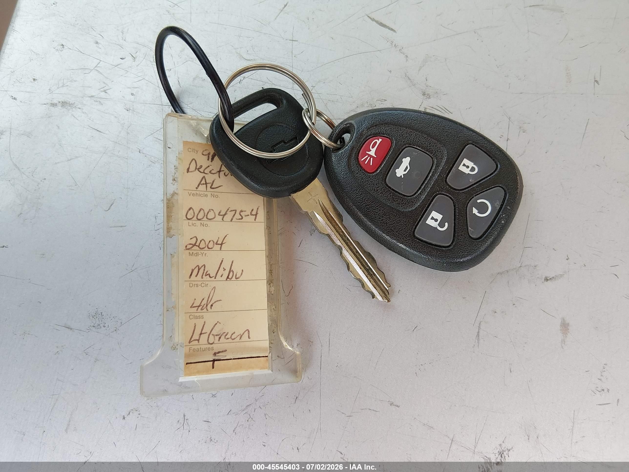 2004 Chevrolet Malibu Ls Green vin: 1G1ZT54854F107343