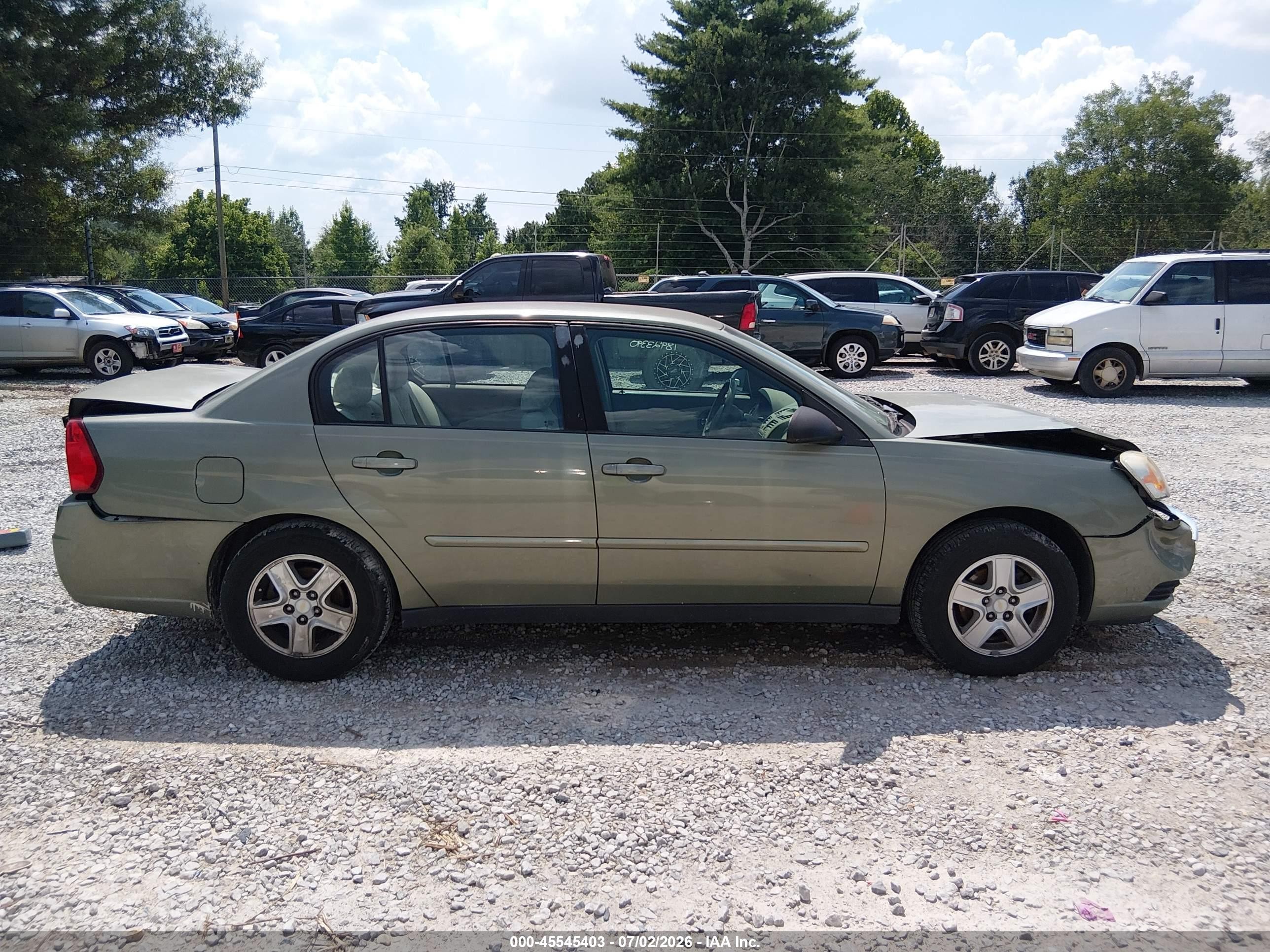 2004 Chevrolet Malibu Ls Green vin: 1G1ZT54854F107343