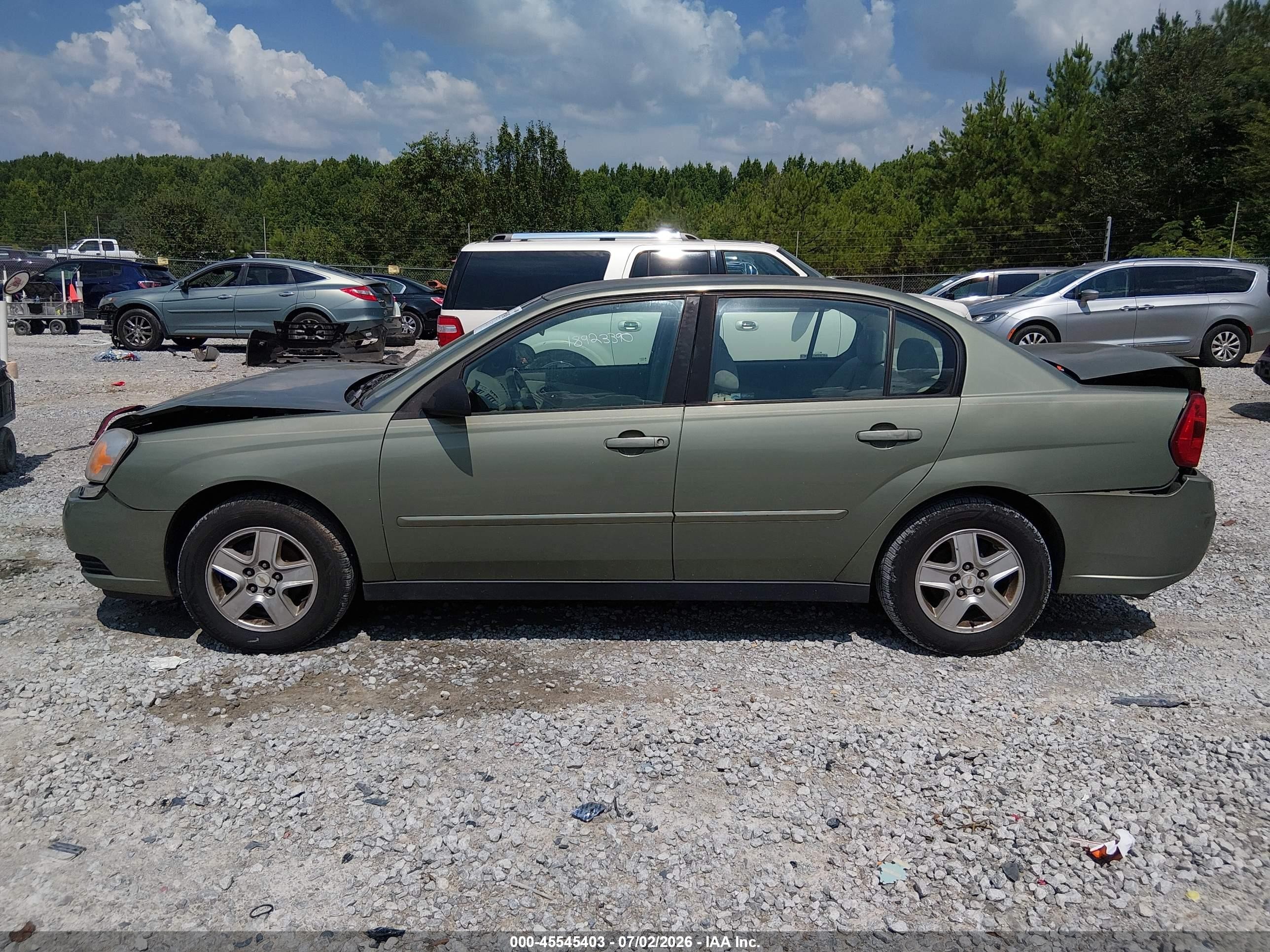 2004 Chevrolet Malibu Ls Green vin: 1G1ZT54854F107343