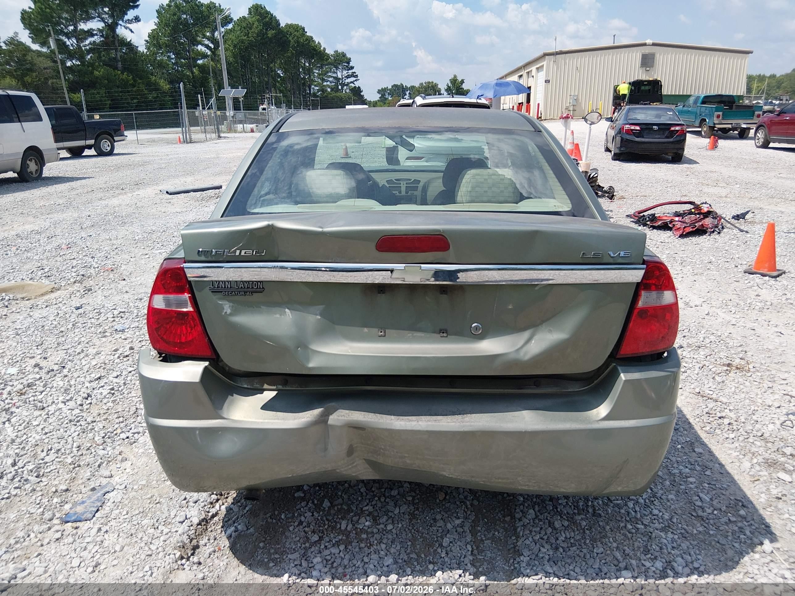 2004 Chevrolet Malibu Ls Green vin: 1G1ZT54854F107343