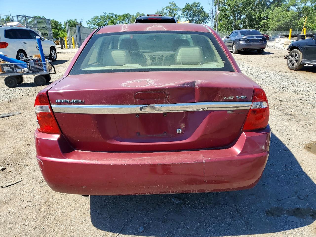 2004 Chevrolet Malibu Ls Burgundy vin: 1G1ZT54854F235646