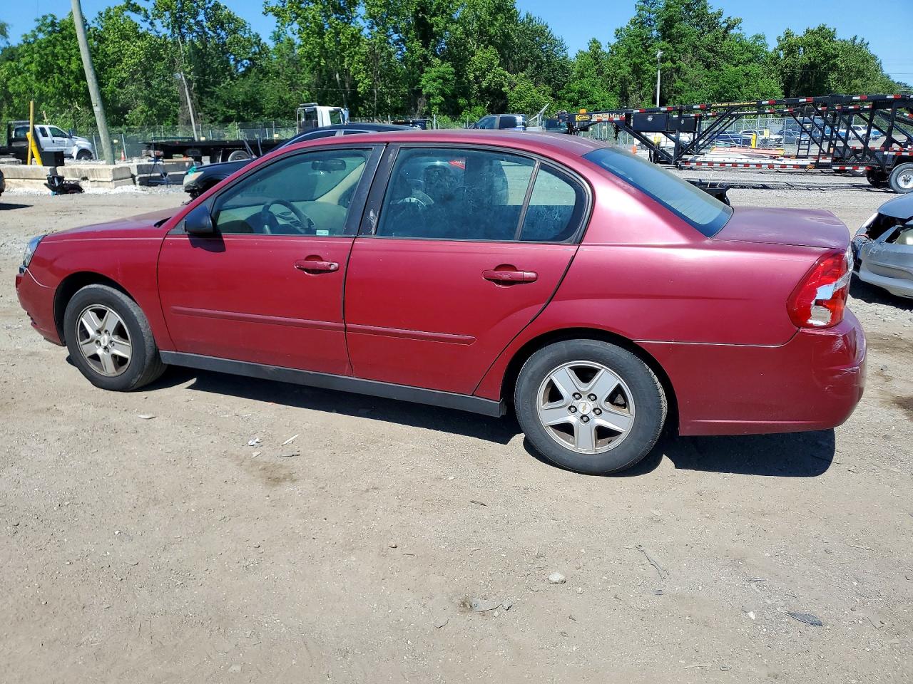 2004 Chevrolet Malibu Ls Burgundy vin: 1G1ZT54854F235646