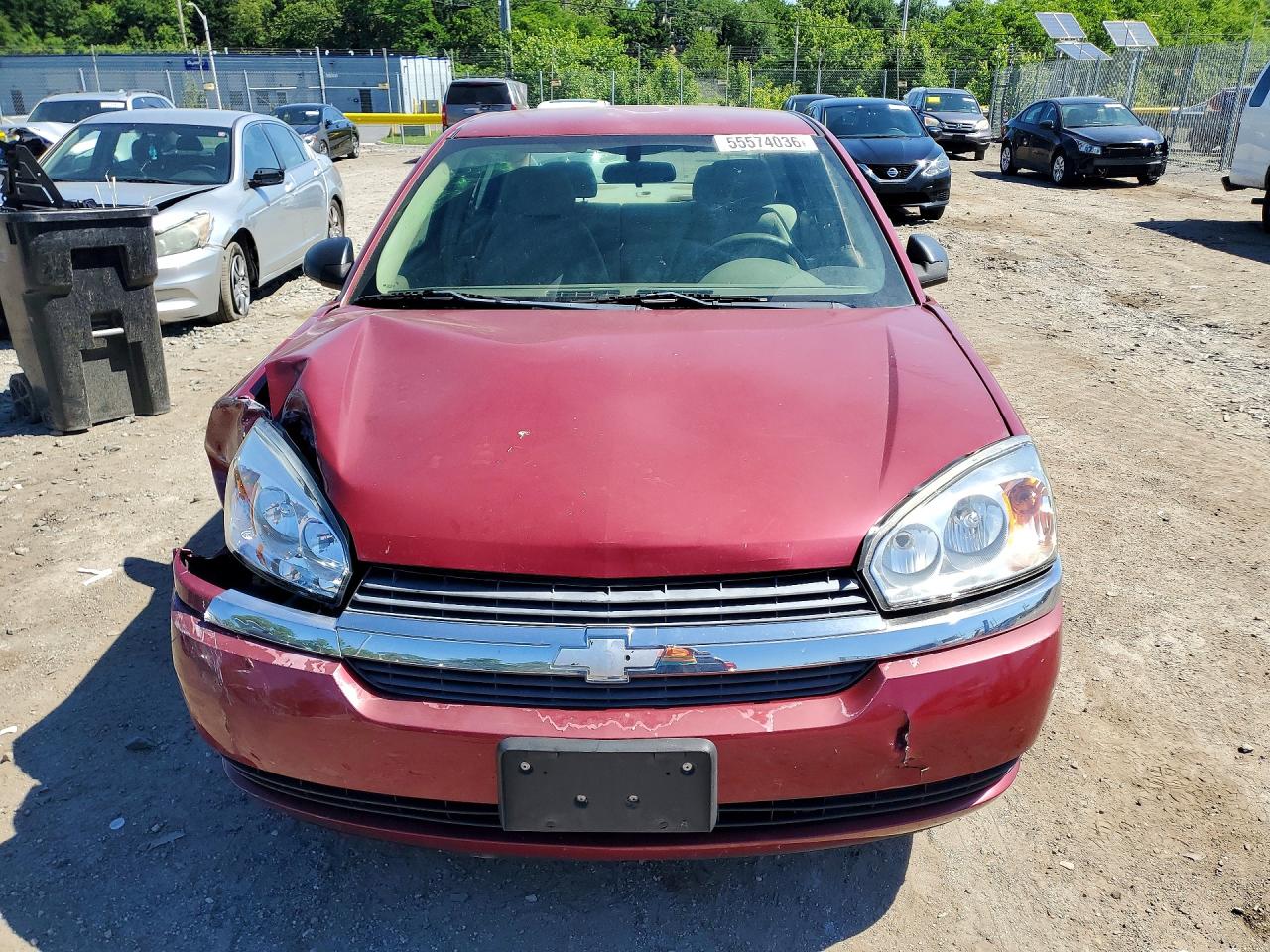 2004 Chevrolet Malibu Ls Burgundy vin: 1G1ZT54854F235646