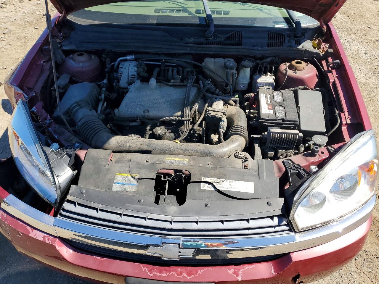 2004 Chevrolet Malibu Ls Burgundy vin: 1G1ZT54854F235646