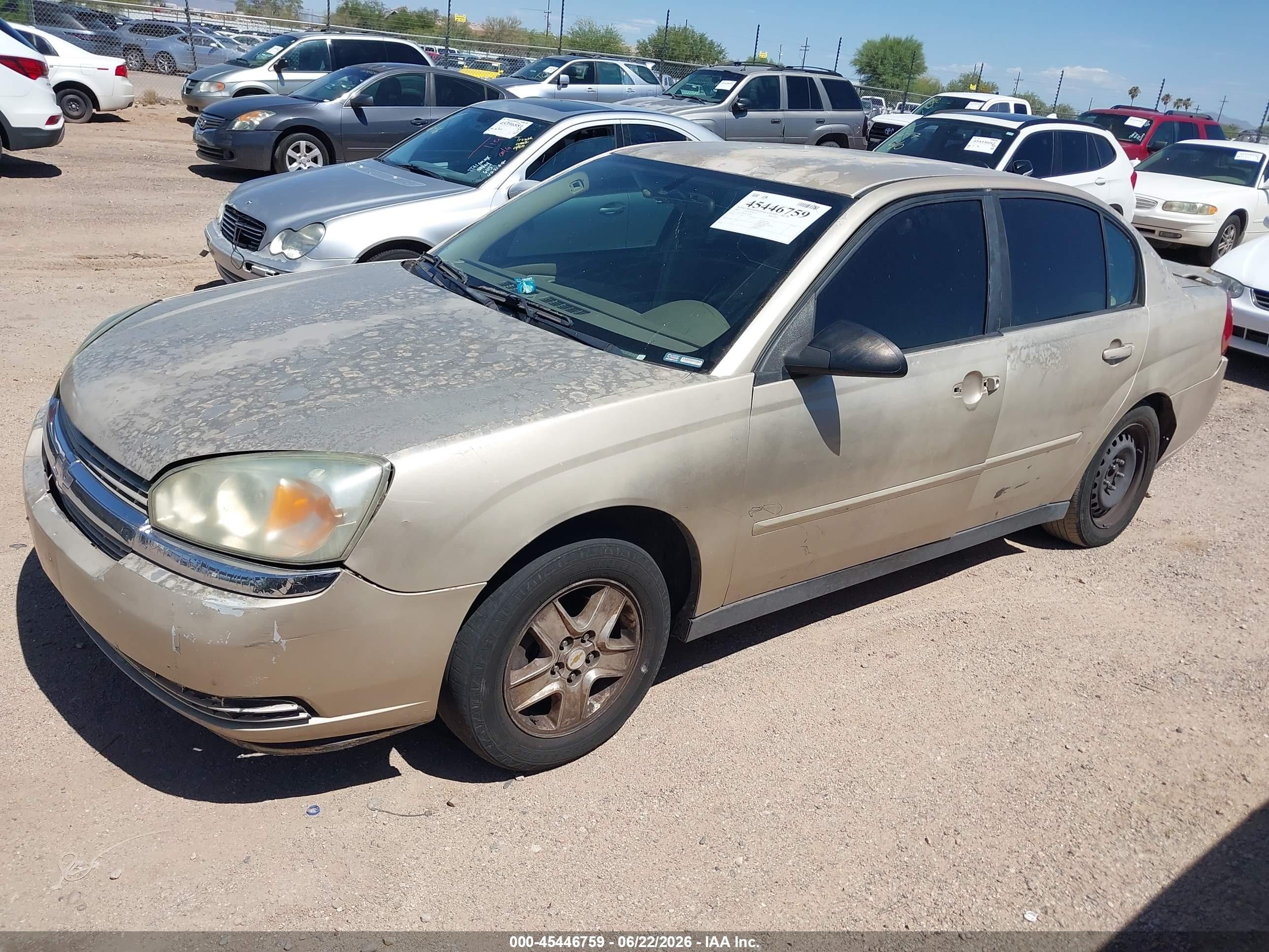 2005 Chevrolet Malibu Ls Gold vin: 1G1ZT54855F164966