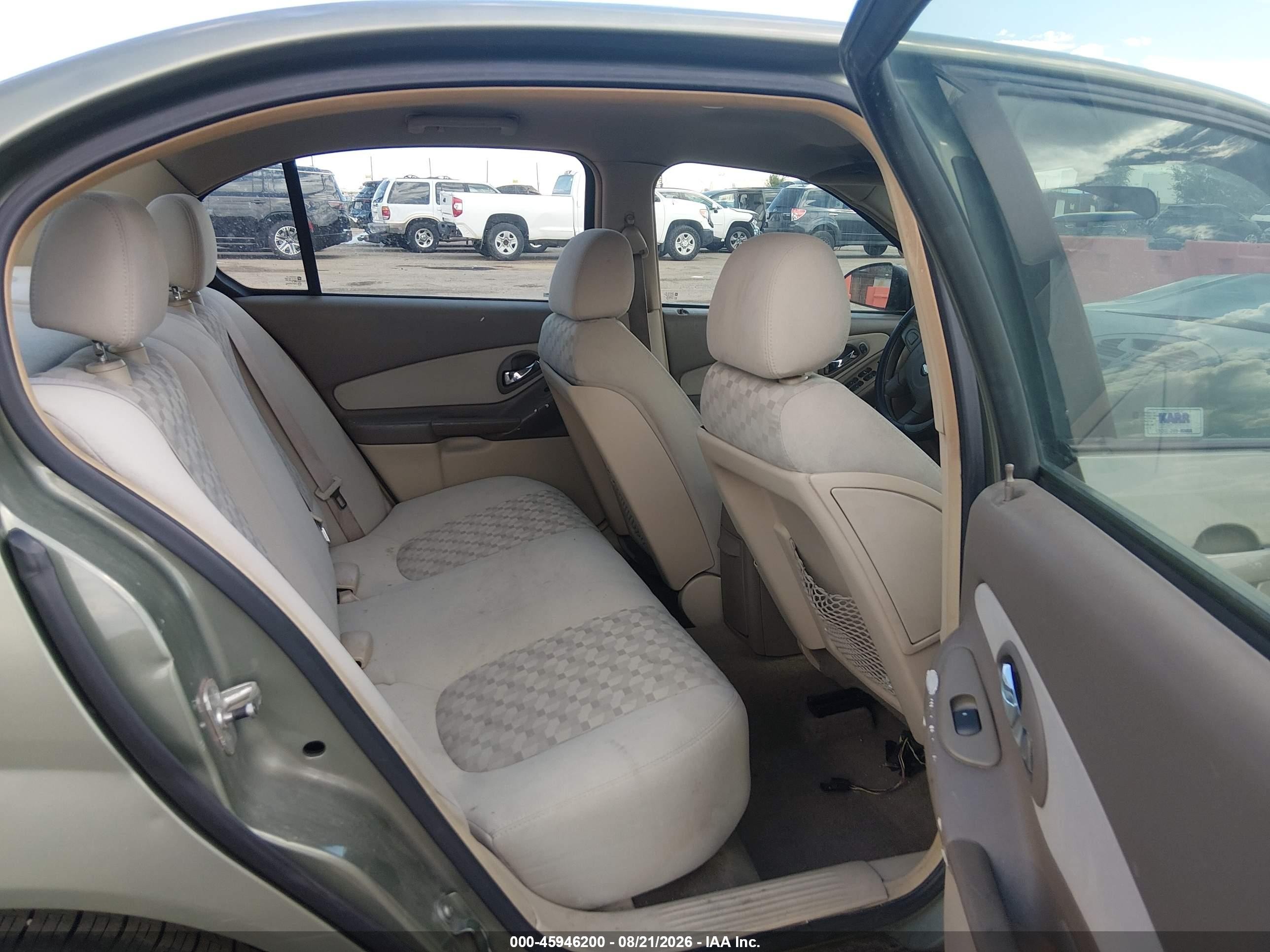 2005 Chevrolet Malibu Ls Green vin: 1G1ZT54855F288901