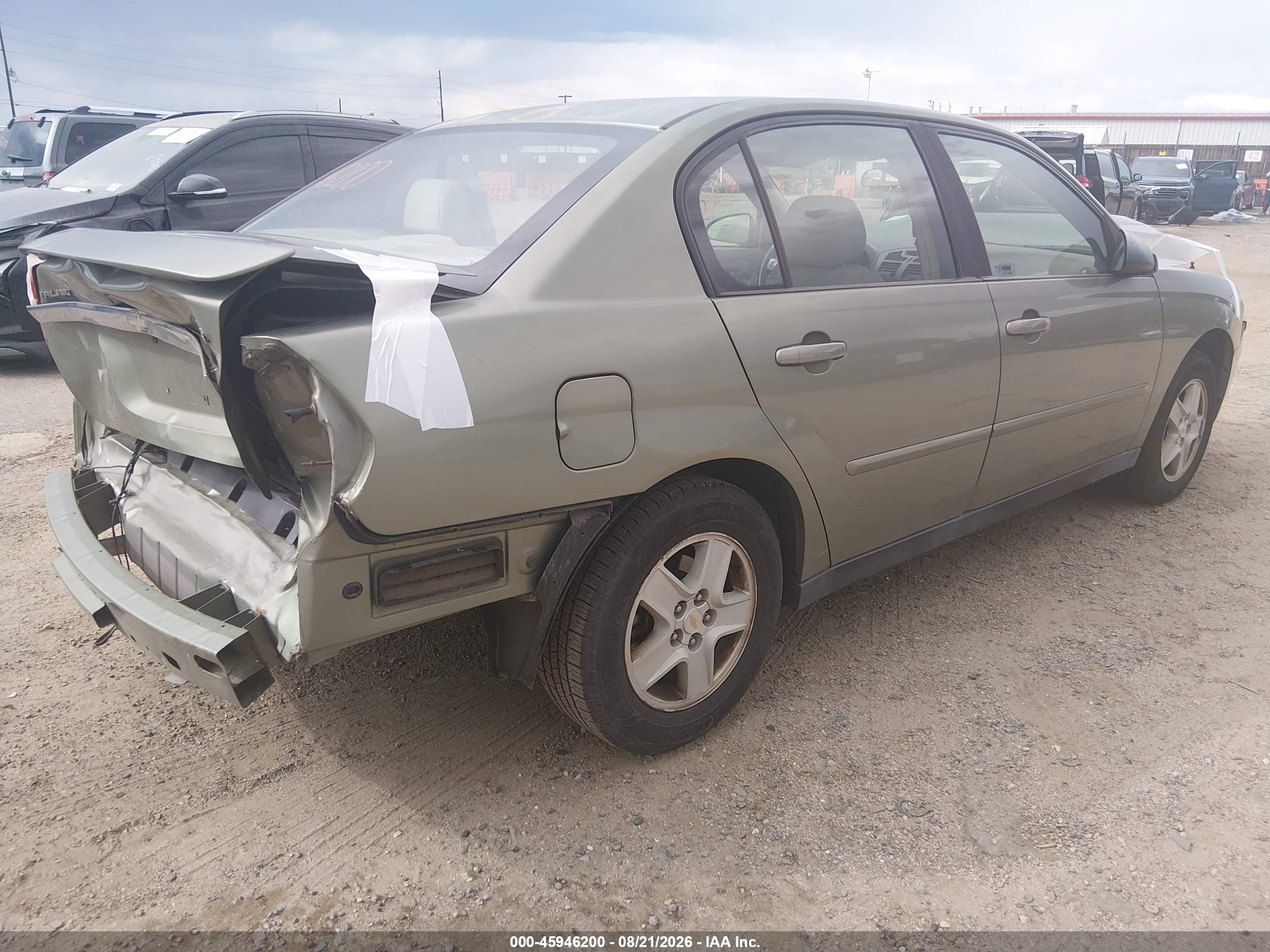 2005 Chevrolet Malibu Ls Green vin: 1G1ZT54855F288901