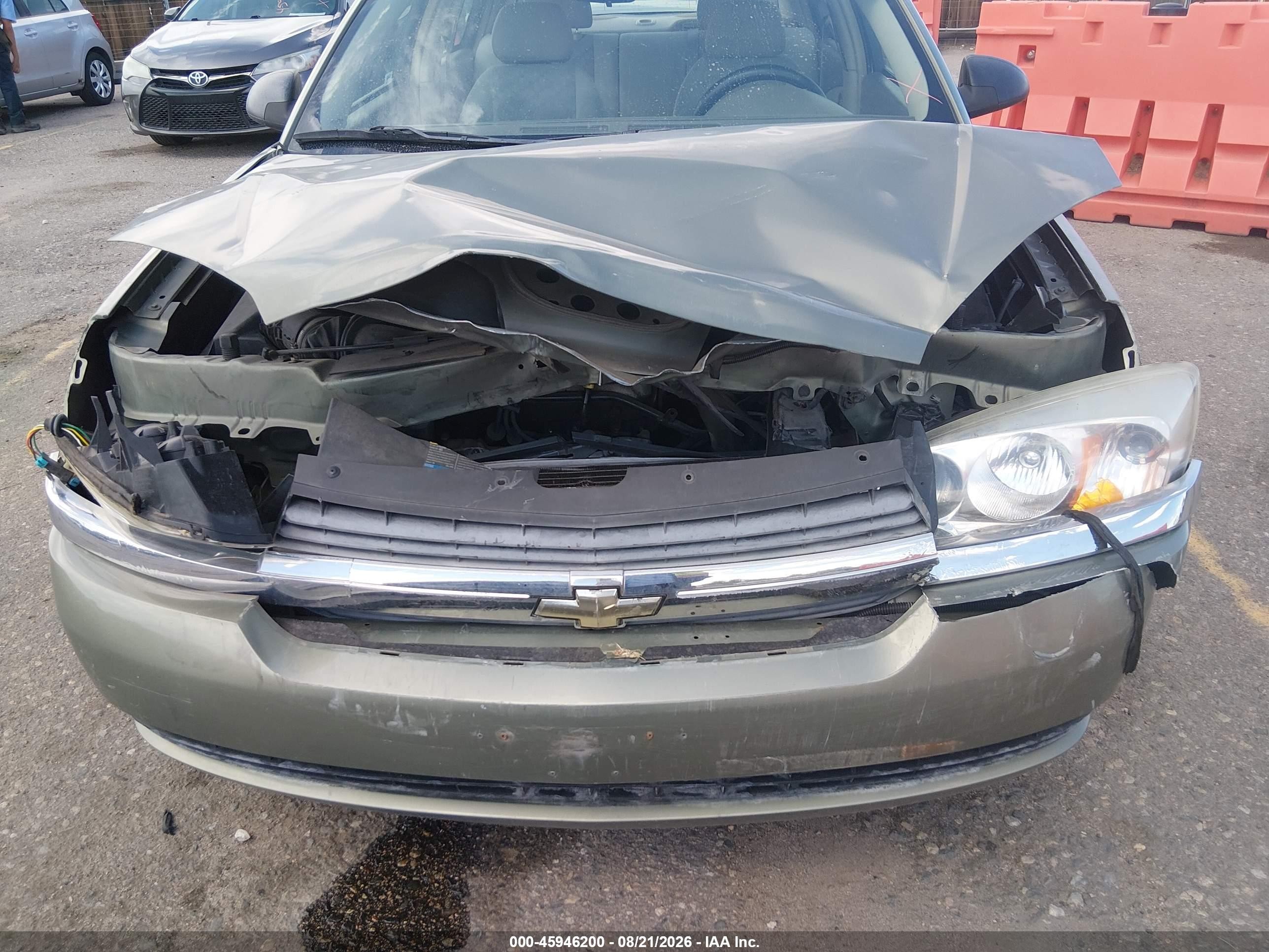 2005 Chevrolet Malibu Ls Green vin: 1G1ZT54855F288901