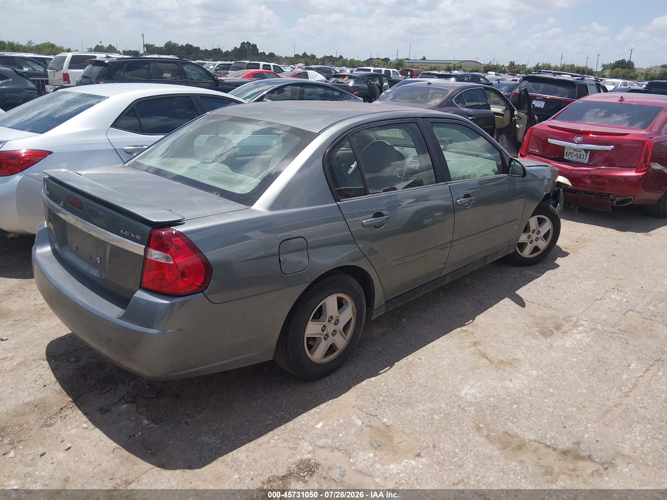 2005 Chevrolet Malibu Ls Gray vin: 1G1ZT54875F123173