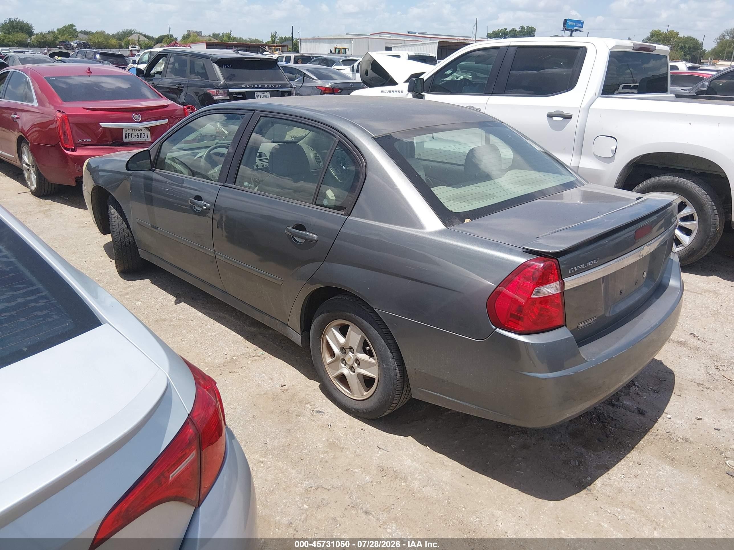 2005 Chevrolet Malibu Ls Gray vin: 1G1ZT54875F123173