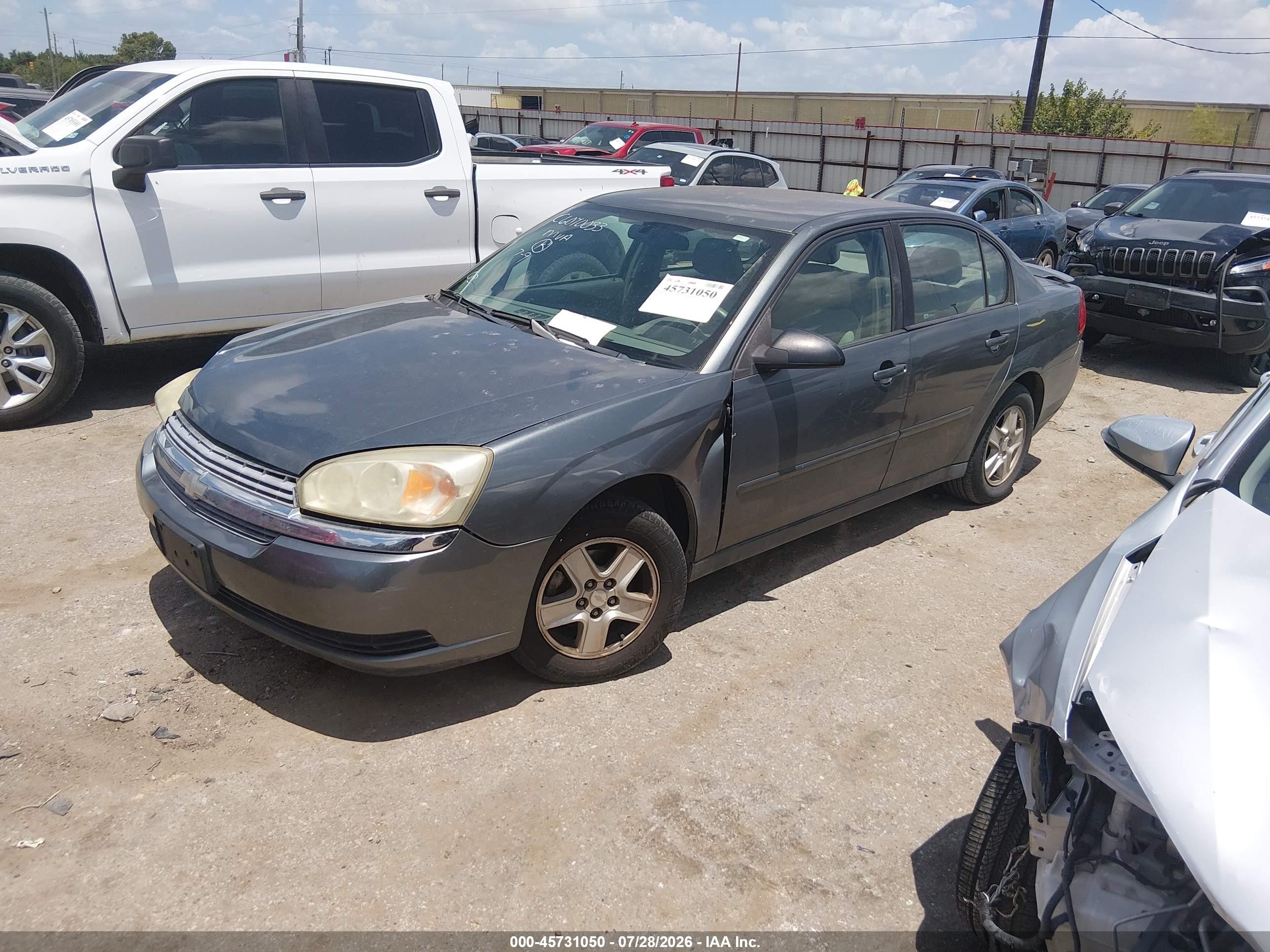 2005 Chevrolet Malibu Ls Gray vin: 1G1ZT54875F123173