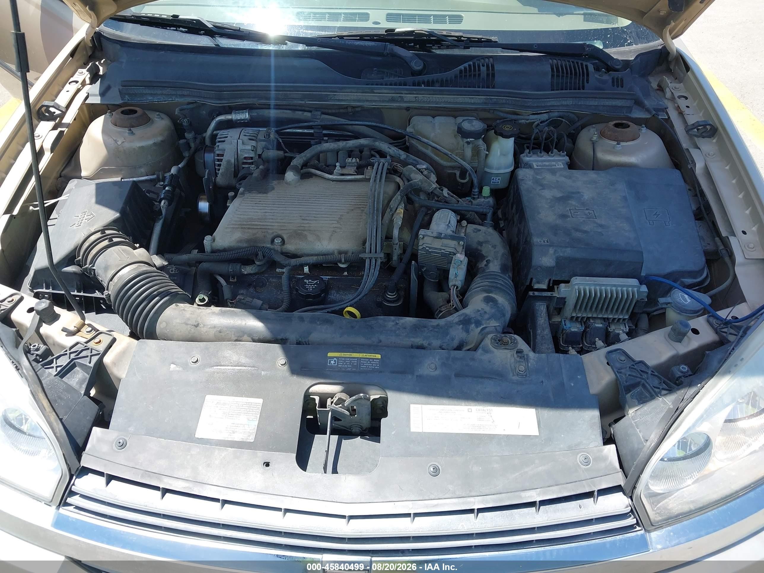 2005 Chevrolet Malibu Ls Бежевый vin: 1G1ZT54875F163480