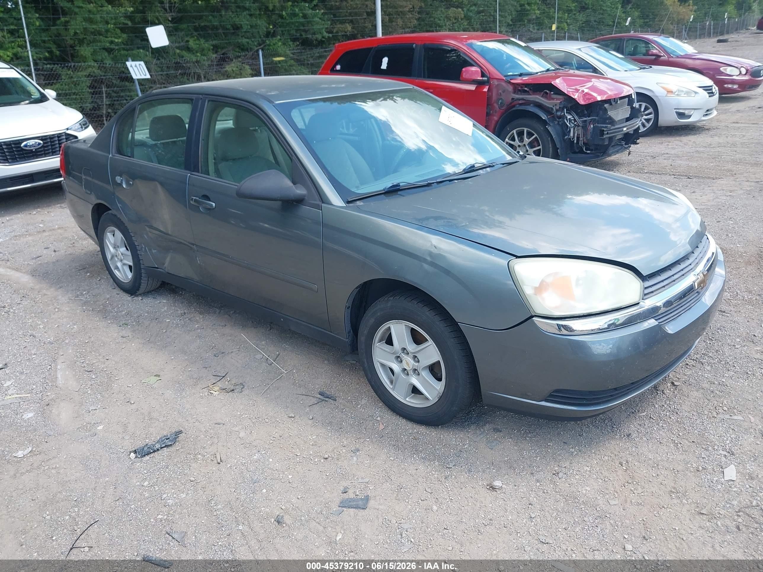 2005 Chevrolet Malibu Ls Серый vin: 1G1ZT54885F189148