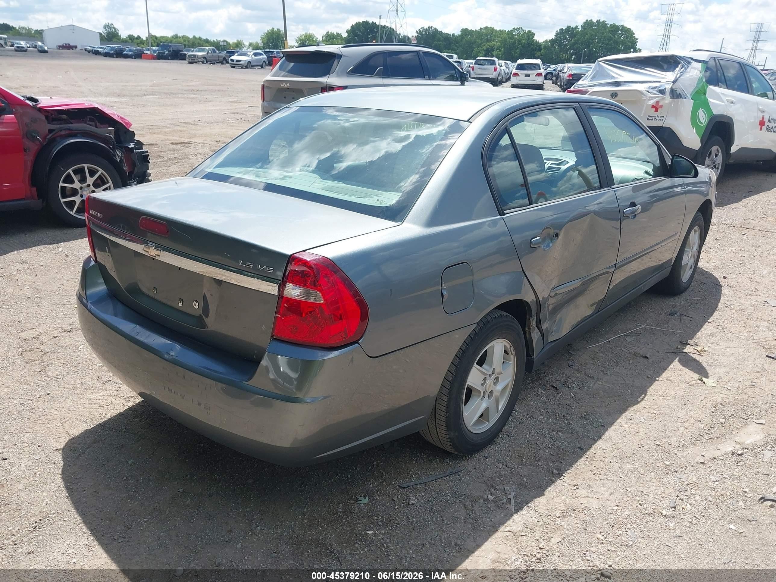 2005 Chevrolet Malibu Ls Серый vin: 1G1ZT54885F189148