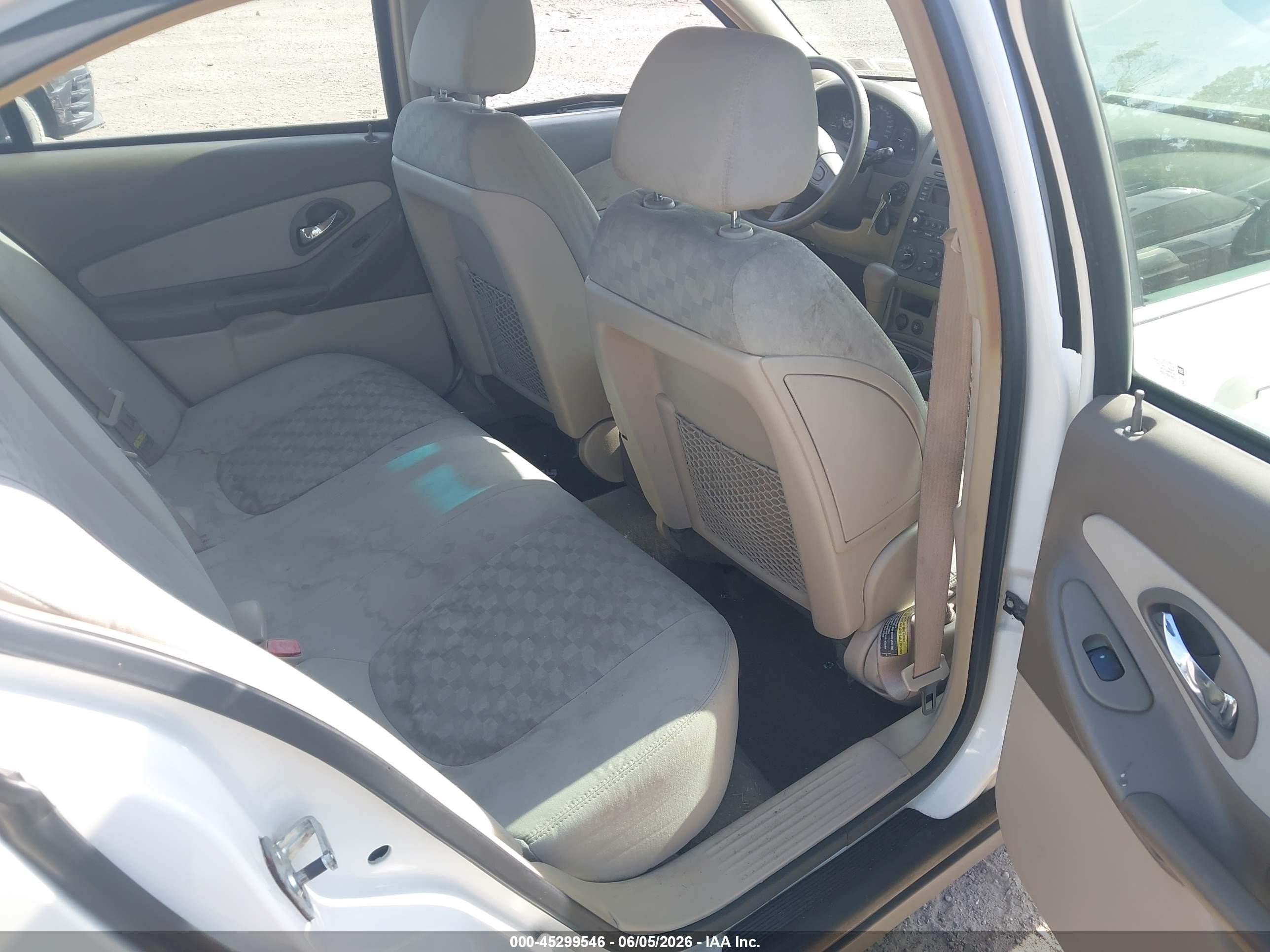 2005 Chevrolet Malibu Ls White vin: 1G1ZT54885F241653