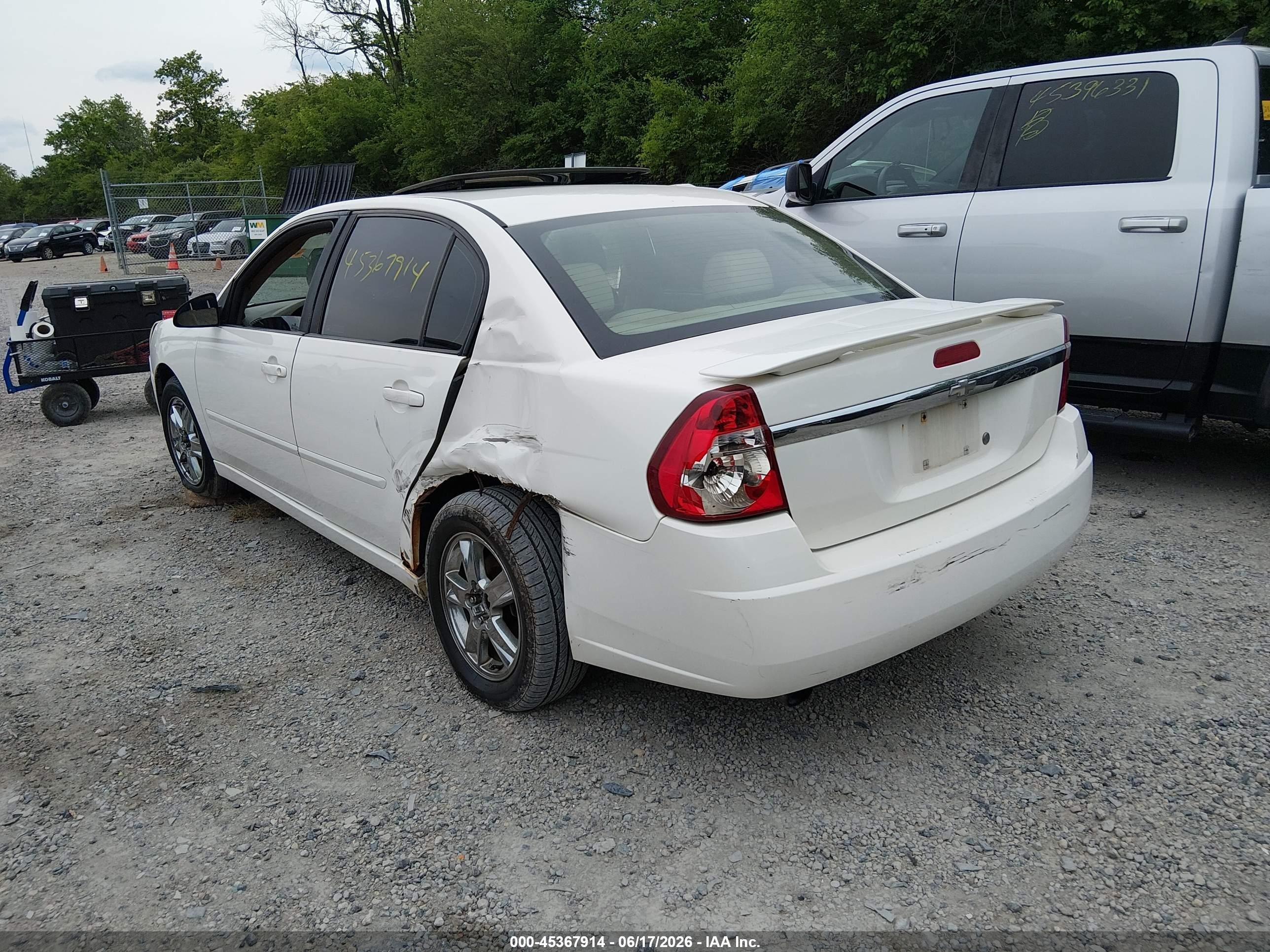 2005 Chevrolet Malibu Ls Белый vin: 1G1ZT54885F249395