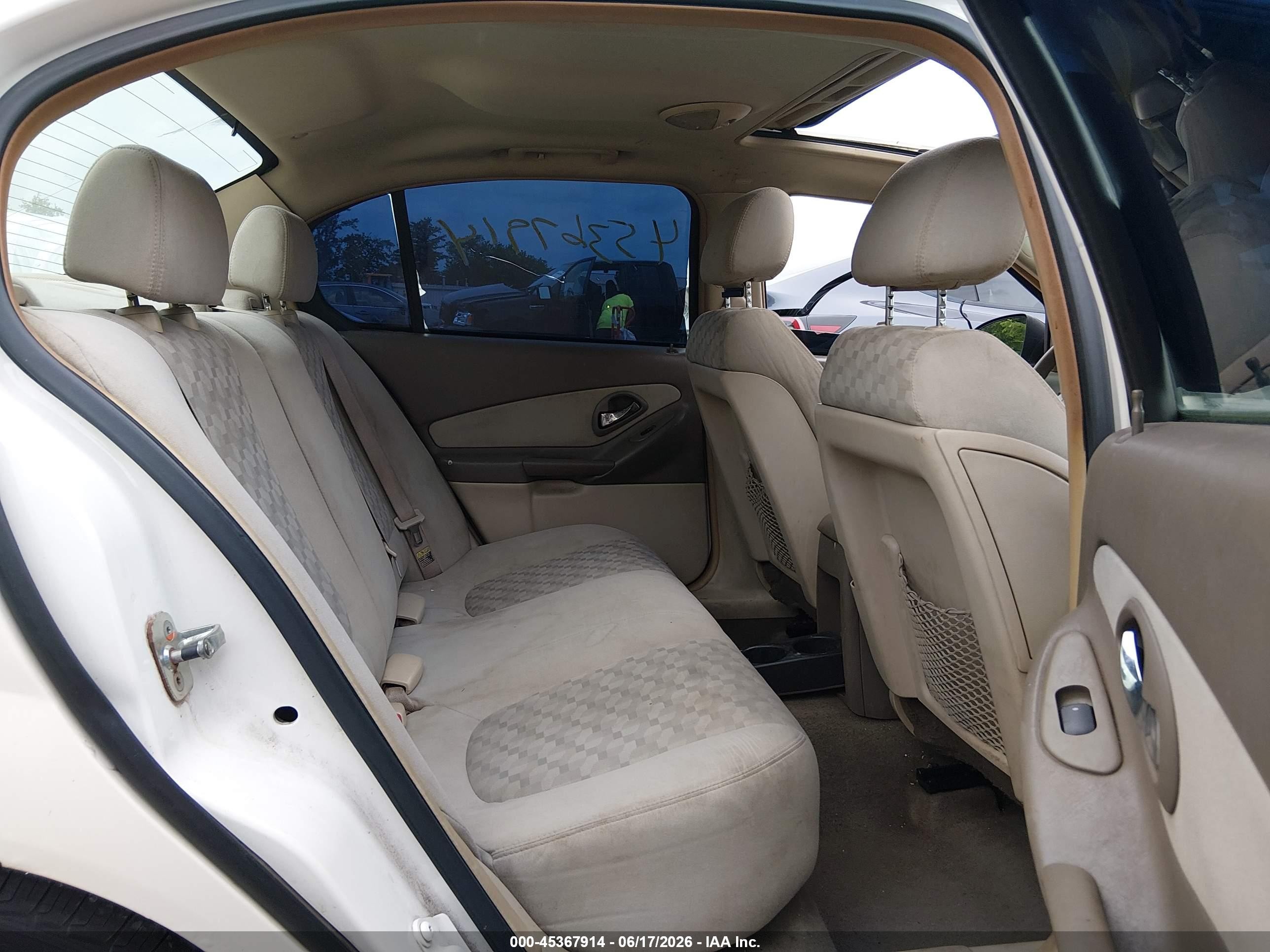 2005 Chevrolet Malibu Ls Белый vin: 1G1ZT54885F249395
