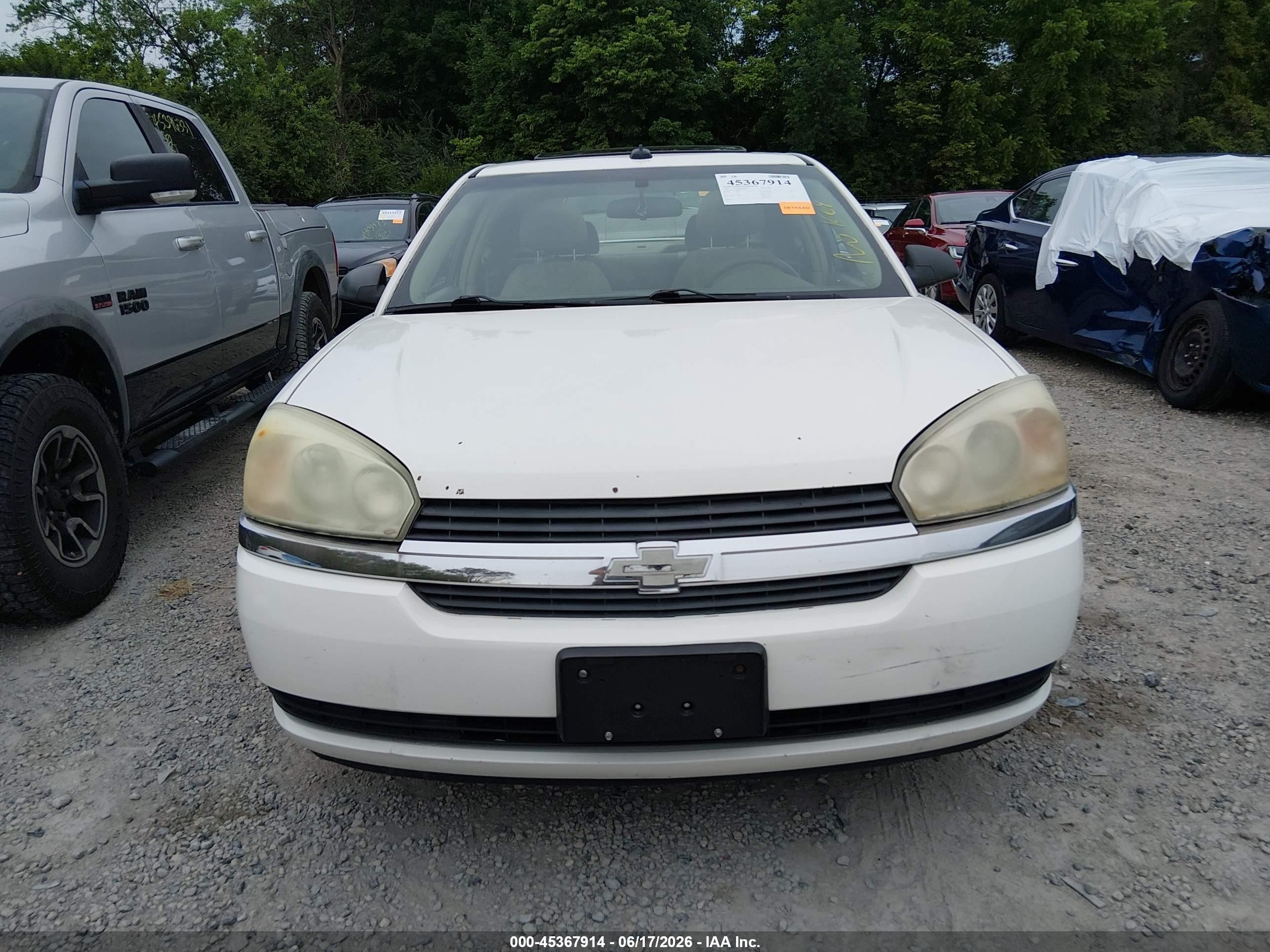 2005 Chevrolet Malibu Ls Белый vin: 1G1ZT54885F249395