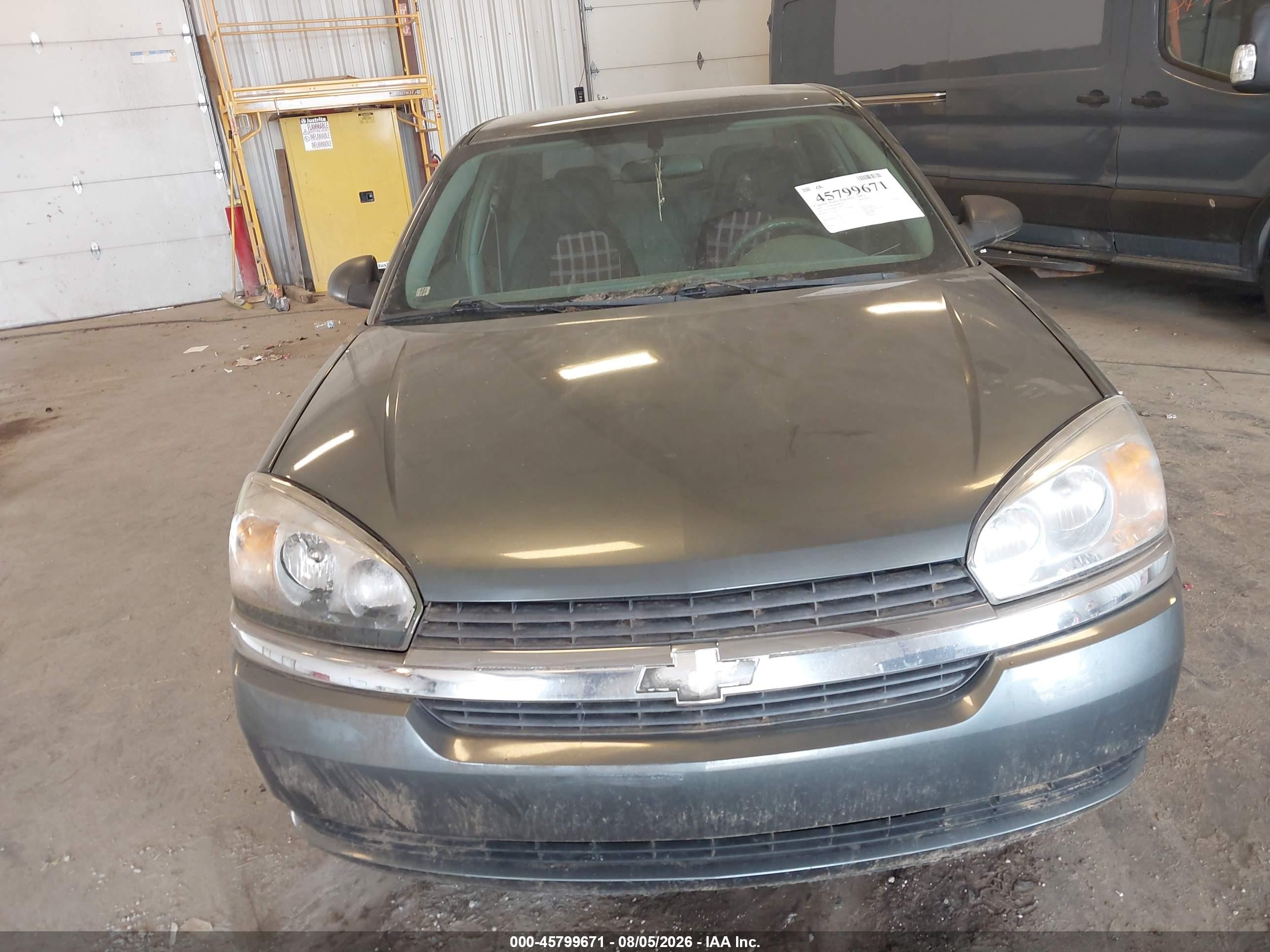 2005 Chevrolet Malibu Ls Gray vin: 1G1ZT54895F174142