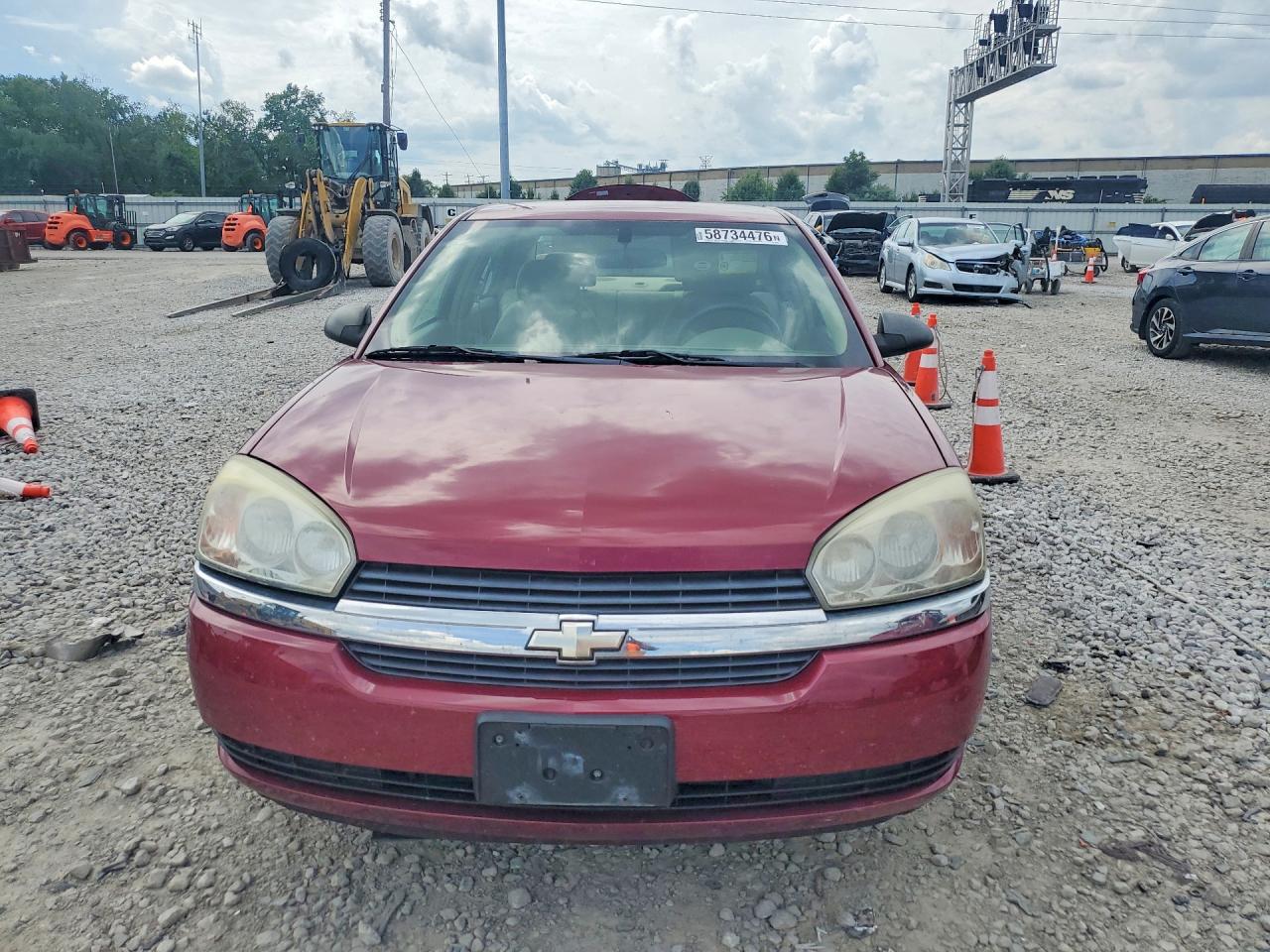2005 Chevrolet Malibu Ls Maroon vin: 1G1ZT54895F220956