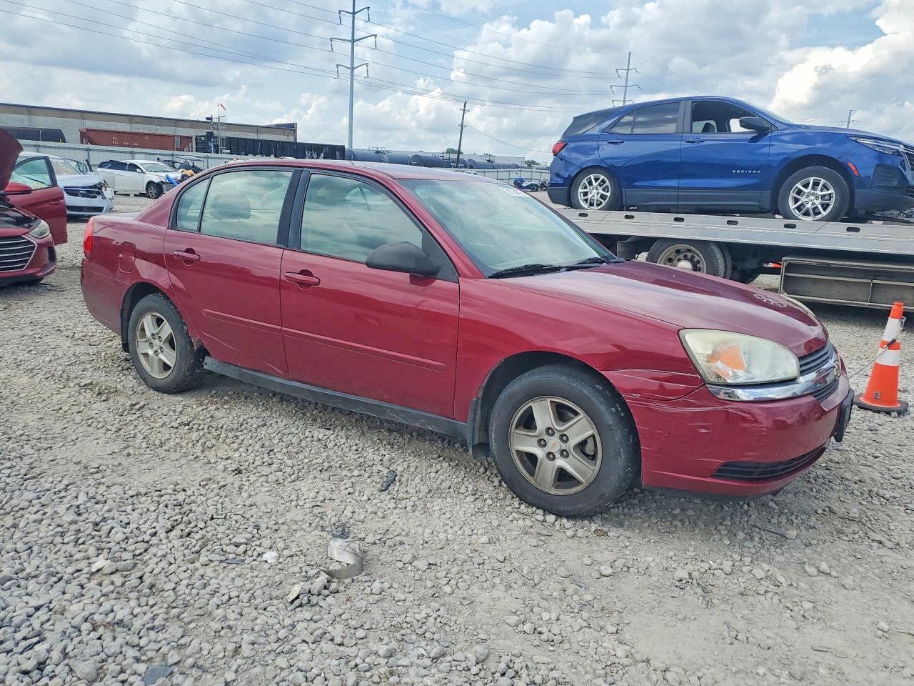 2005 Chevrolet Malibu Ls Maroon vin: 1G1ZT54895F220956