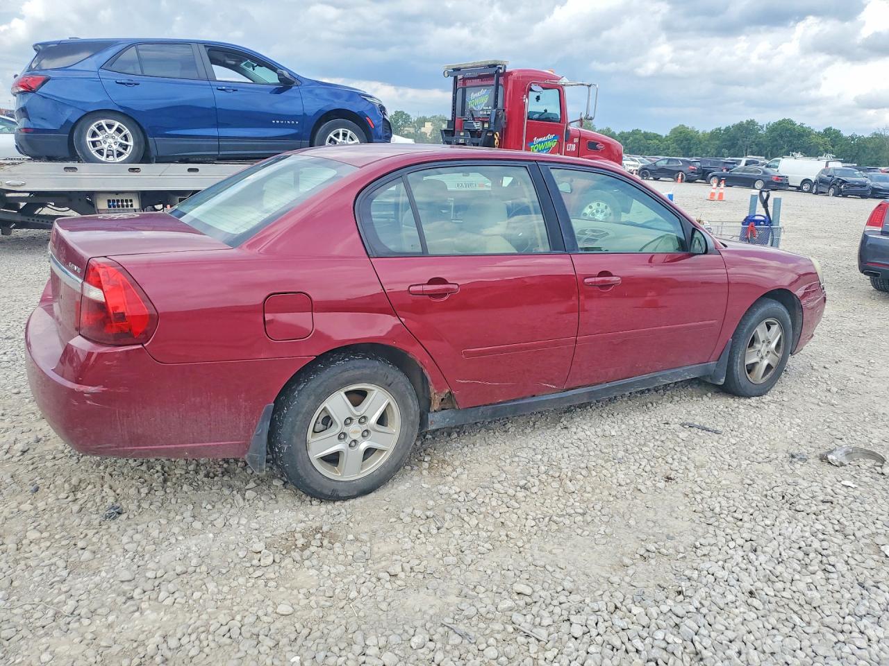 2005 Chevrolet Malibu Ls Maroon vin: 1G1ZT54895F220956