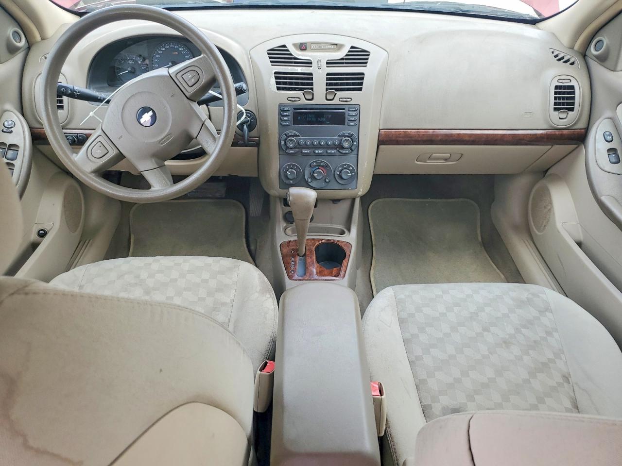 2005 Chevrolet Malibu Ls Maroon vin: 1G1ZT54895F220956