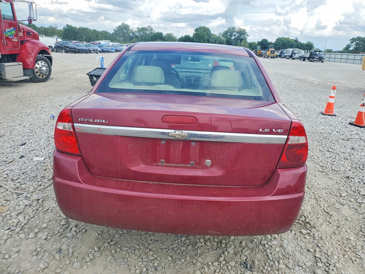2005 Chevrolet Malibu Ls Maroon vin: 1G1ZT54895F220956