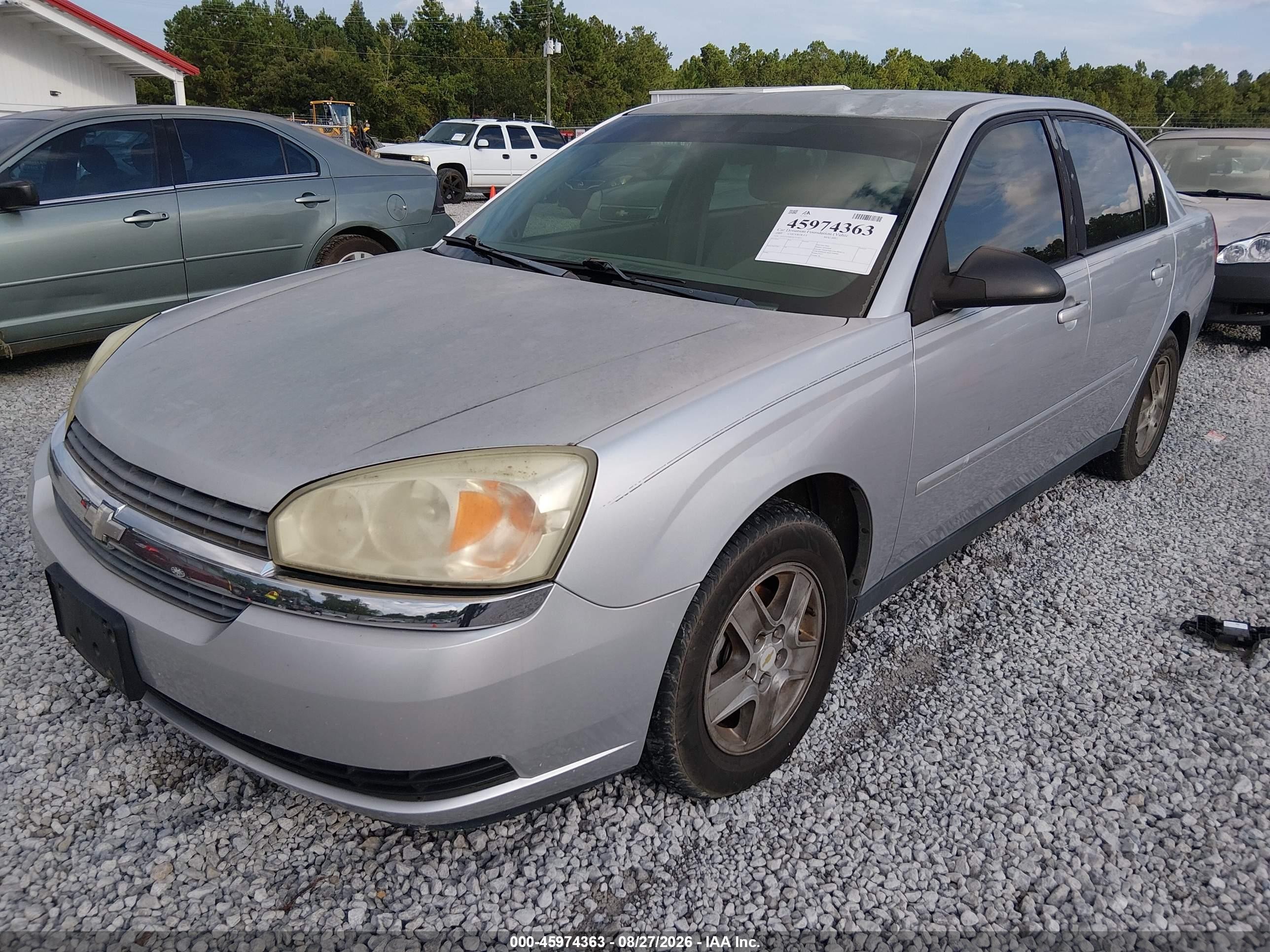 2005 Chevrolet Malibu Ls Silver vin: 1G1ZT54895F231911