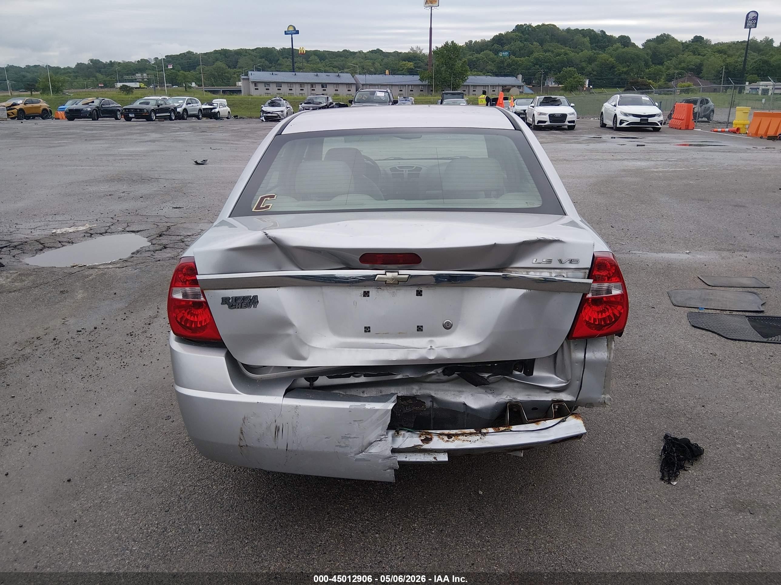 2005 Chevrolet Malibu Ls Silver vin: 1G1ZT548X5F325019