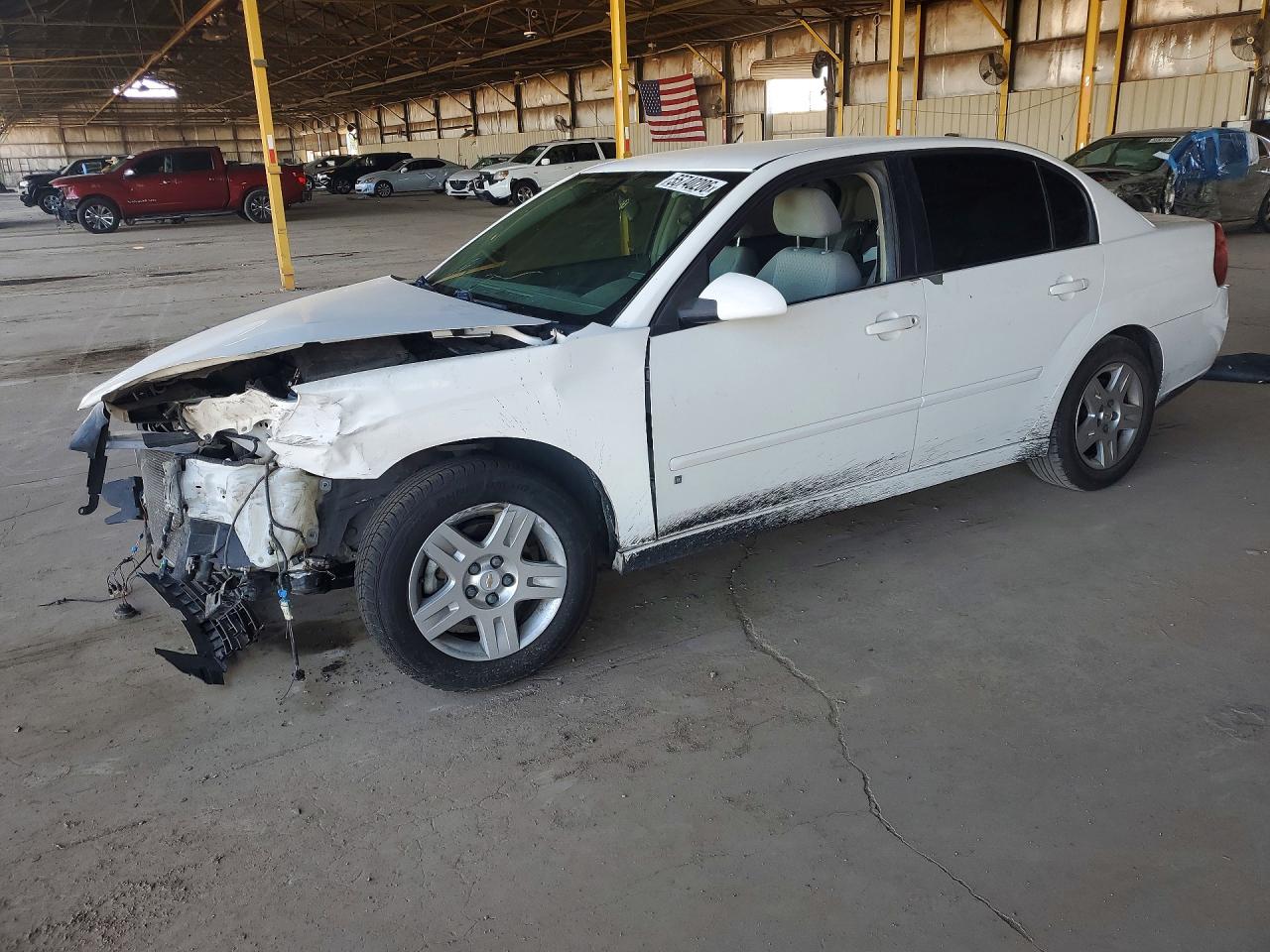 2007 Chevrolet Malibu Lt White vin: 1G1ZT57F27F279957