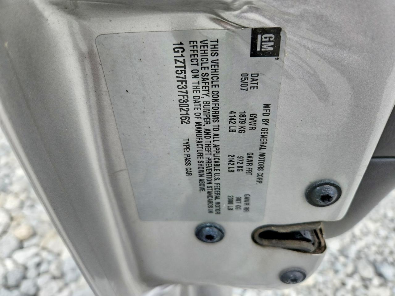 2007 Chevrolet Malibu Lt Silver vin: 1G1ZT57F37F302162
