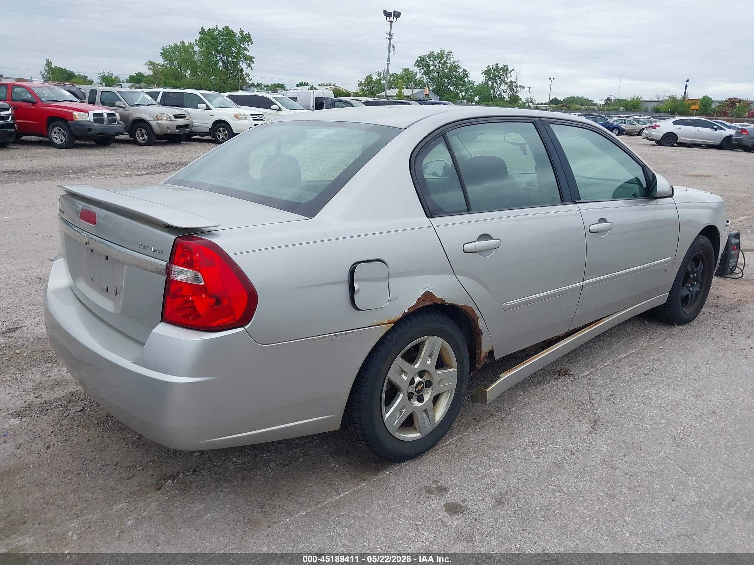 2007 Chevrolet Malibu Lt Silver vin: 1G1ZT57N57F190293