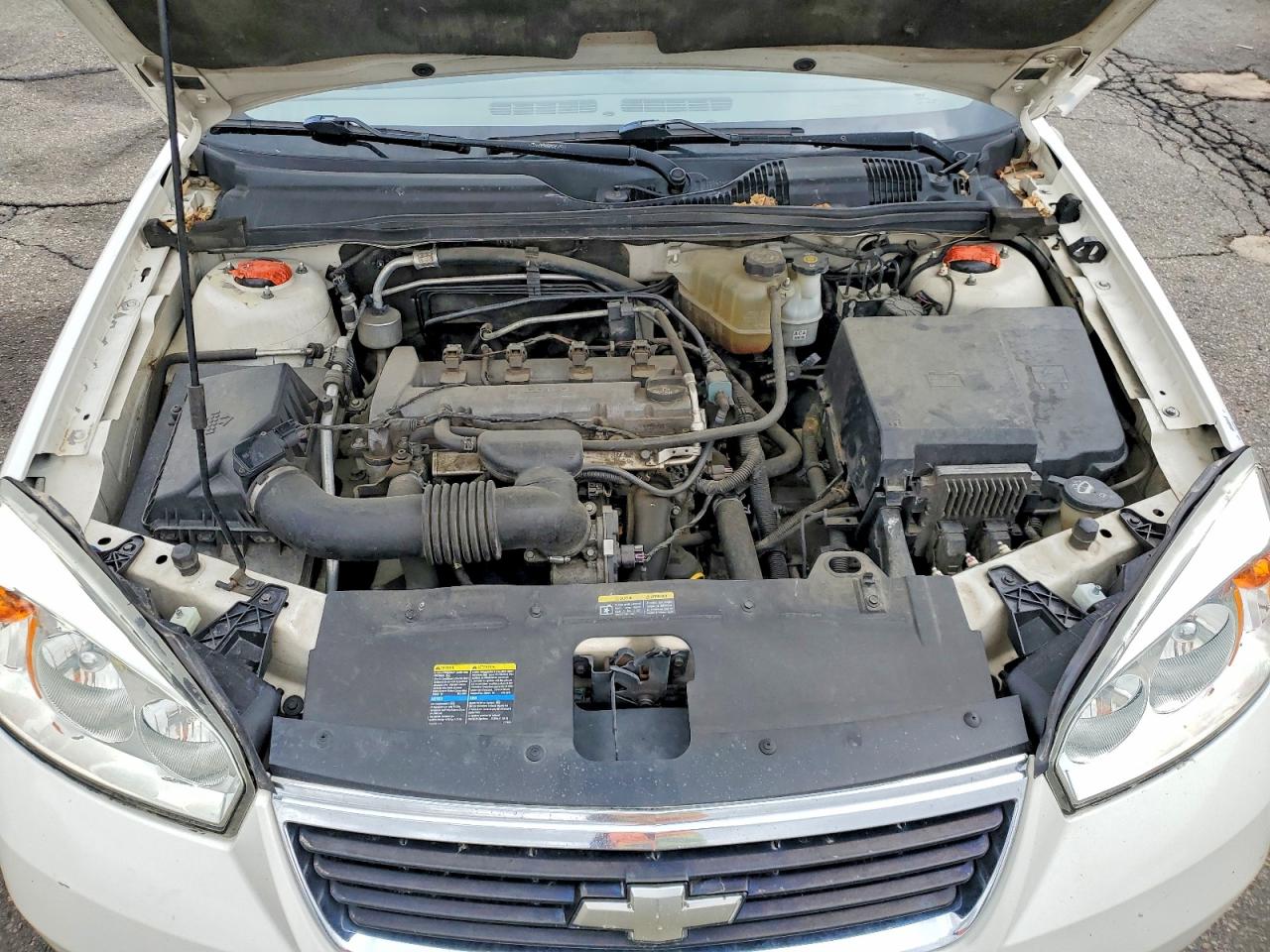 2007 Chevrolet Malibu Lt White vin: 1G1ZT58F67F140459
