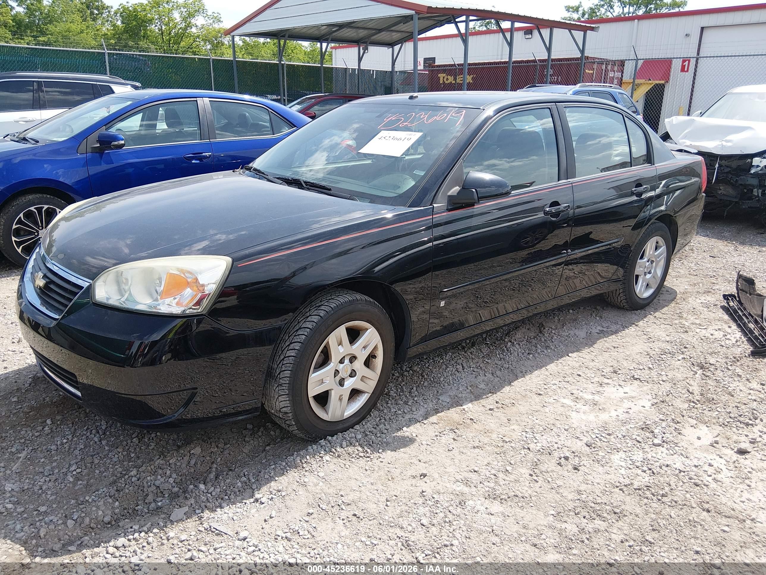 2007 Chevrolet Malibu Lt Black vin: 1G1ZT58F67F203205