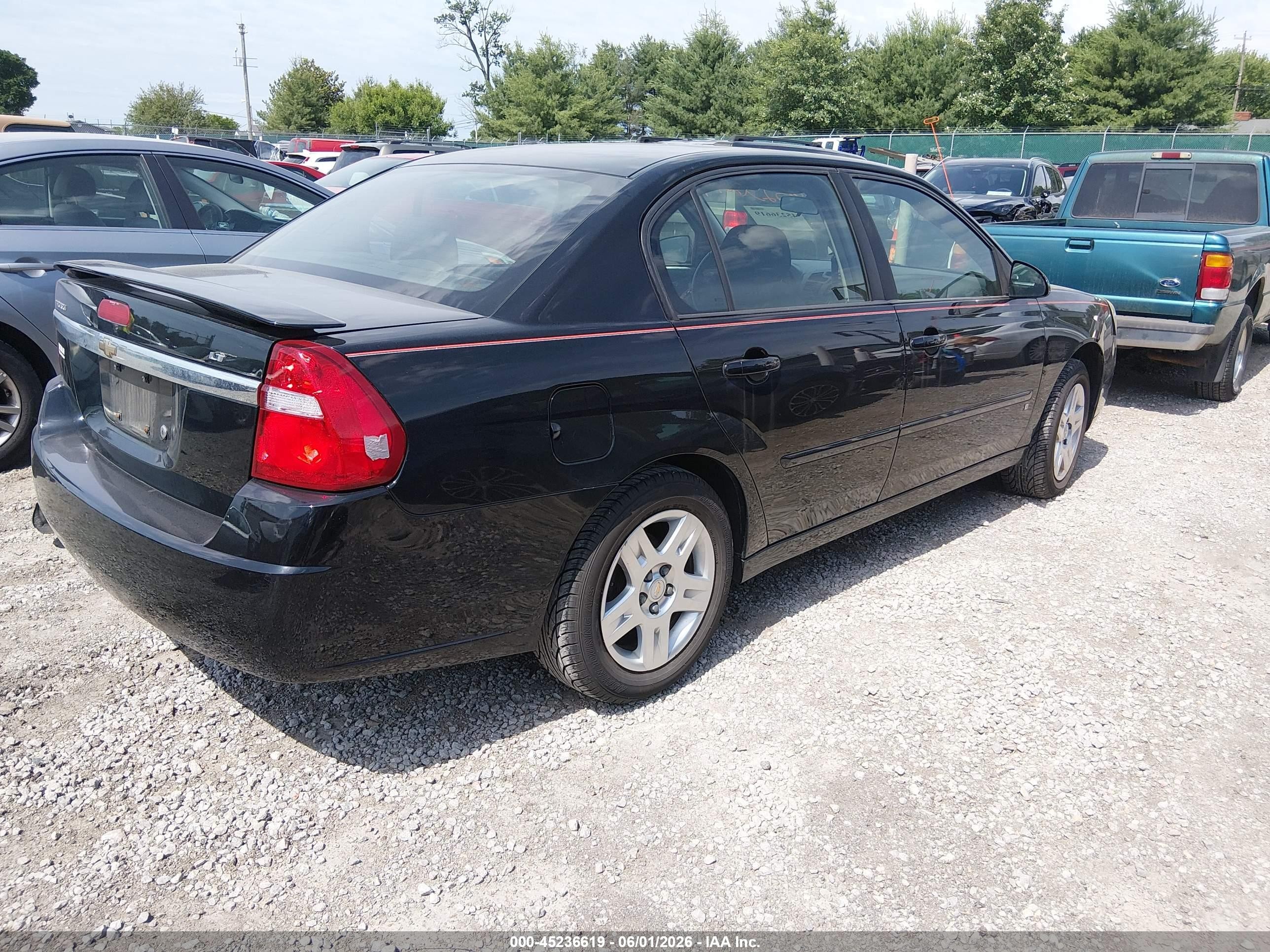 2007 Chevrolet Malibu Lt Black vin: 1G1ZT58F67F203205