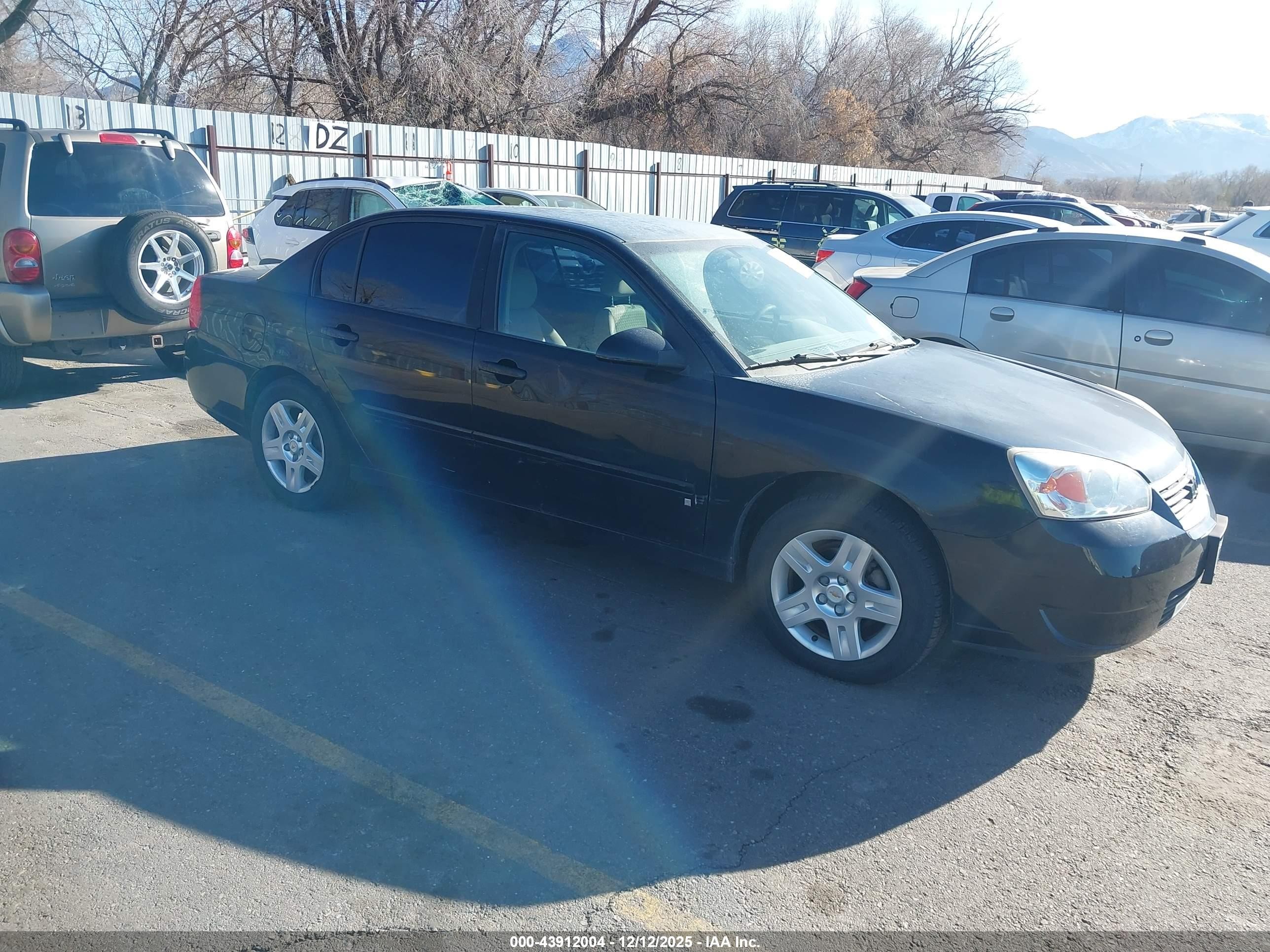 2007 Chevrolet Malibu Lt Black vin: 1G1ZT58FX7F201487