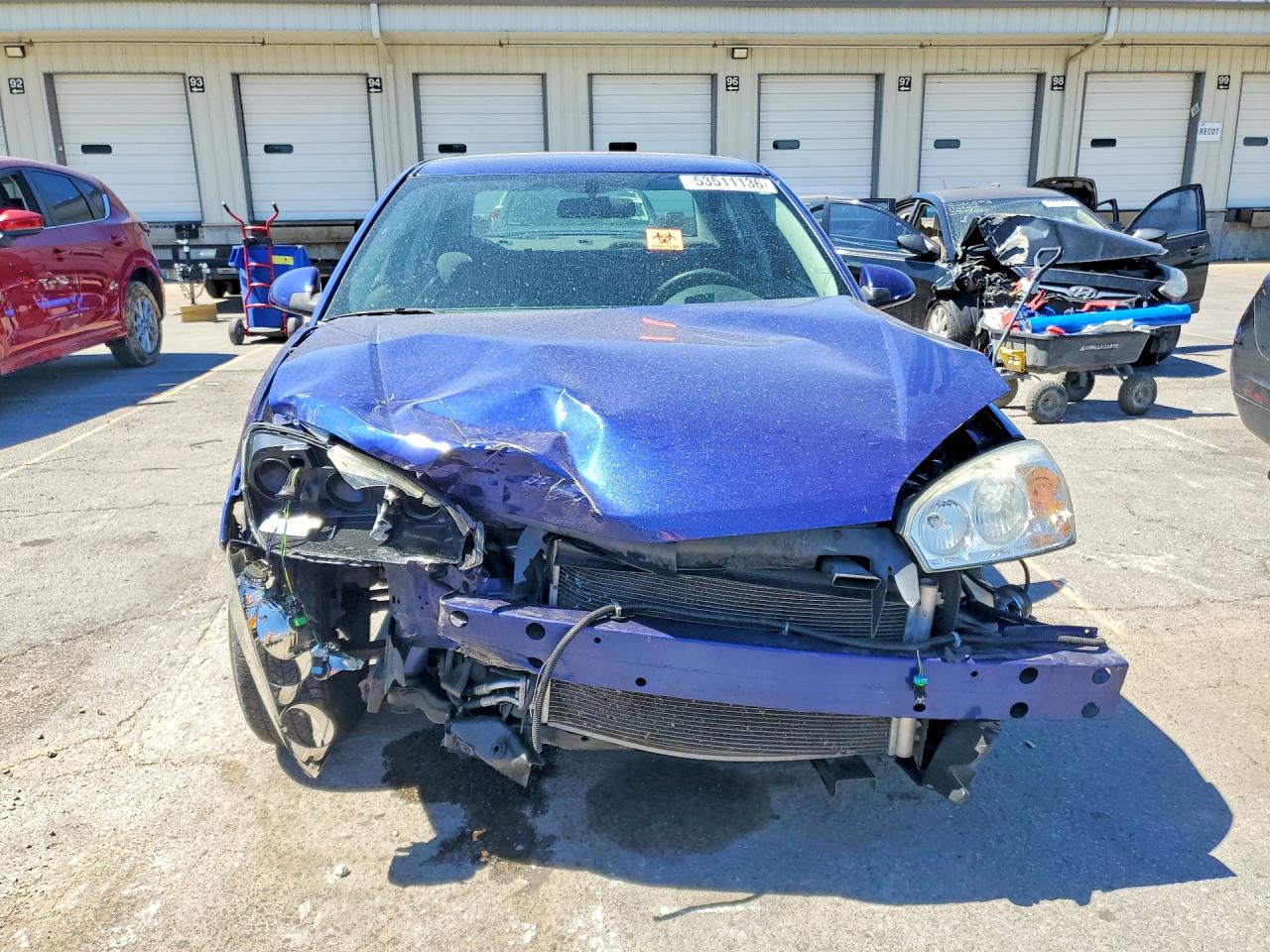 2007 Chevrolet Malibu Lt Синий vin: 1G1ZT58N17F178690