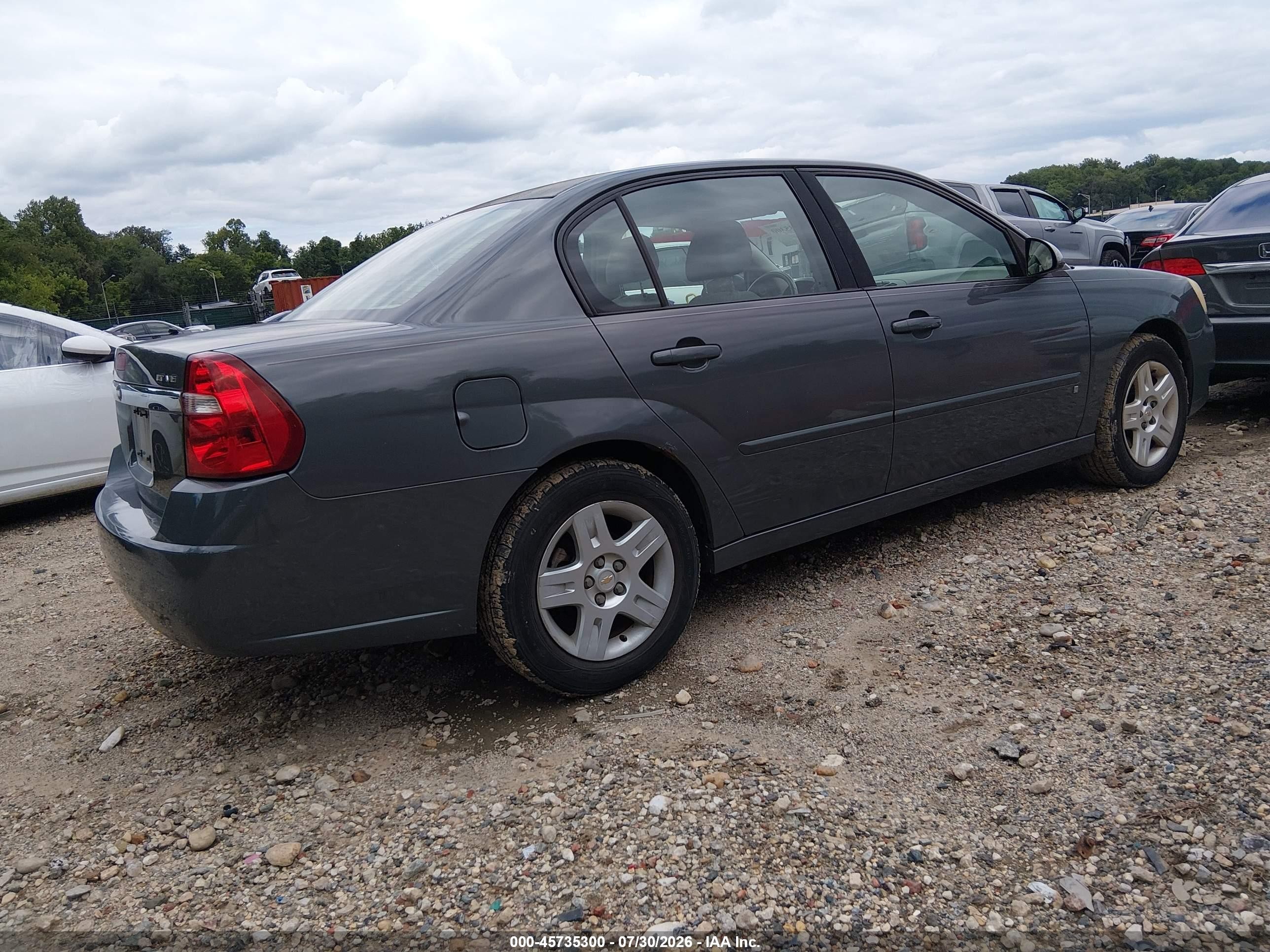 2007 Chevrolet Malibu Lt W/2lt Gray vin: 1G1ZT58N27F177936