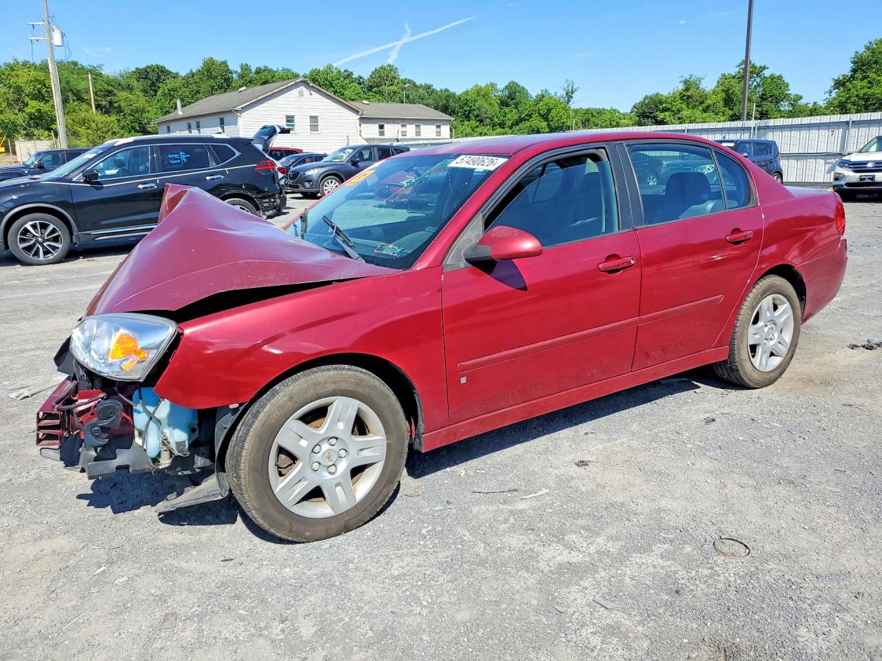 2007 Chevrolet Malibu Lt Maroon vin: 1G1ZT58N37F156593