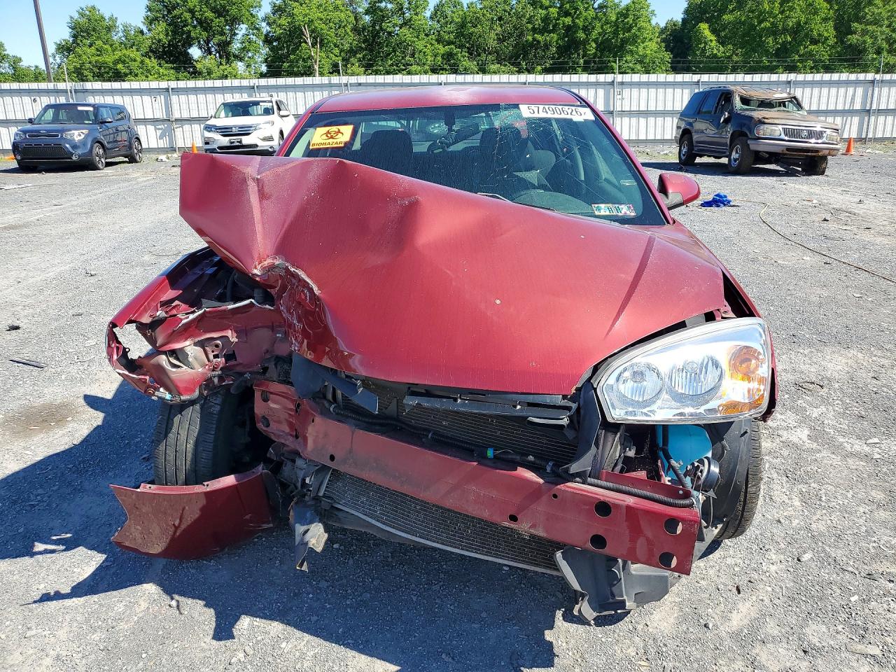 2007 Chevrolet Malibu Lt Maroon vin: 1G1ZT58N37F156593