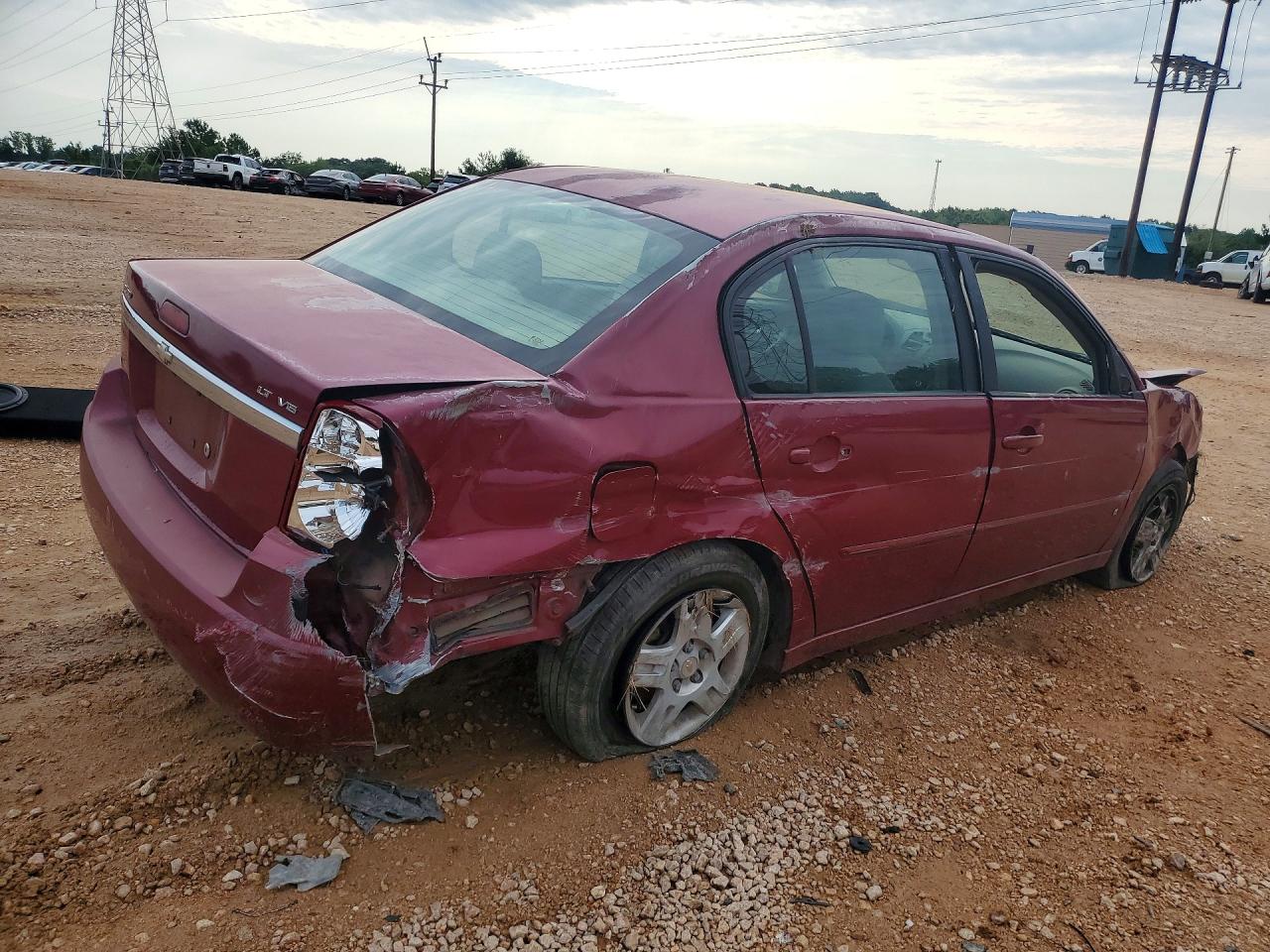 2007 Chevrolet Malibu Lt Burgundy vin: 1G1ZT58N77F173722
