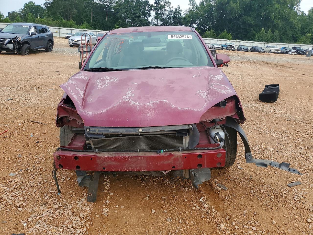 2007 Chevrolet Malibu Lt Burgundy vin: 1G1ZT58N77F173722