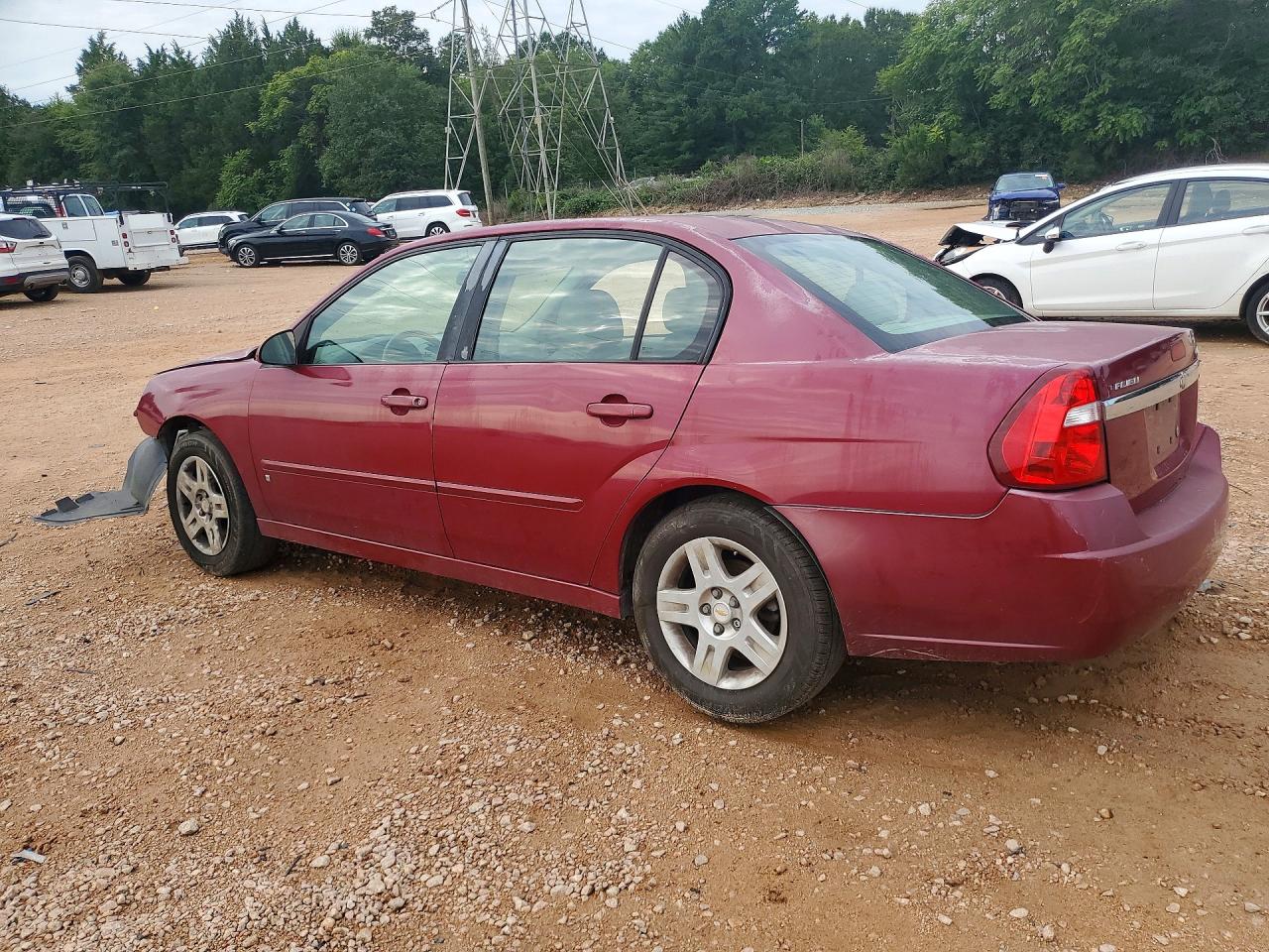 2007 Chevrolet Malibu Lt Burgundy vin: 1G1ZT58N77F173722