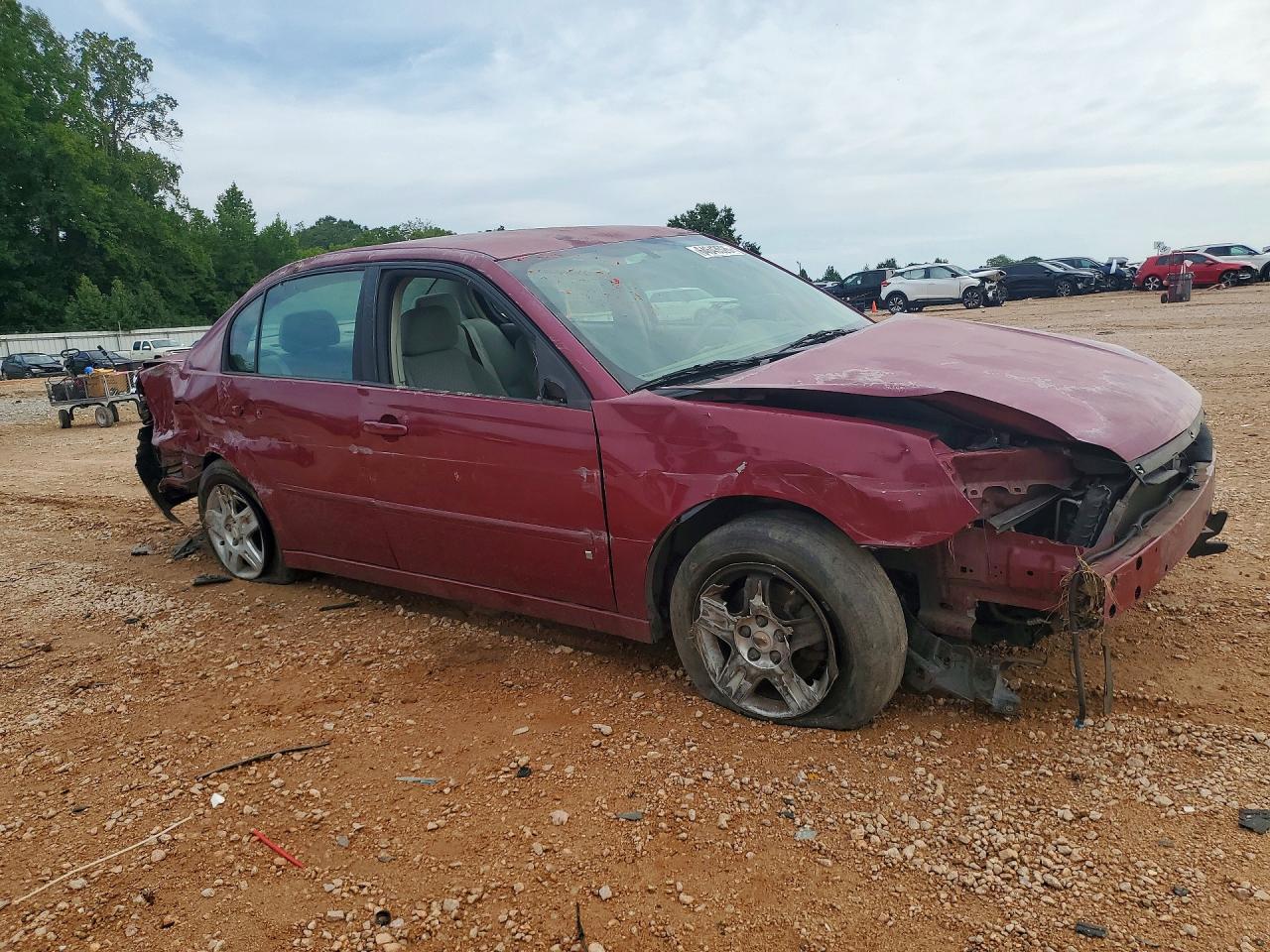 2007 Chevrolet Malibu Lt Burgundy vin: 1G1ZT58N77F173722