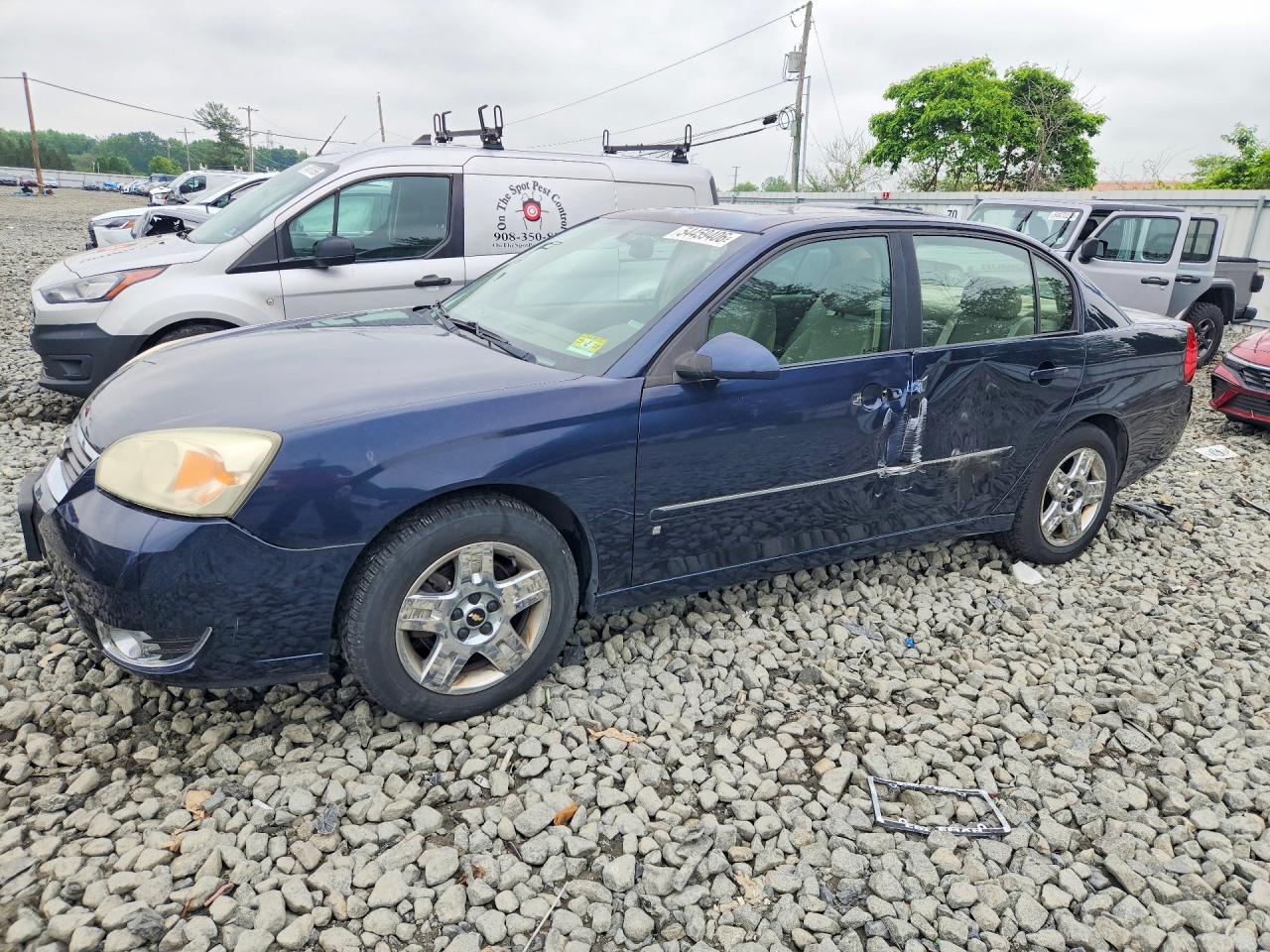 2007 Chevrolet Malibu Lt Blue vin: 1G1ZT58N77F239606