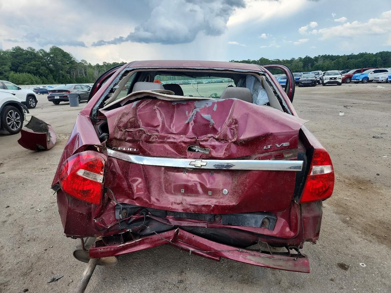 2007 Chevrolet Malibu Lt Бордовый vin: 1G1ZT58N97F204565